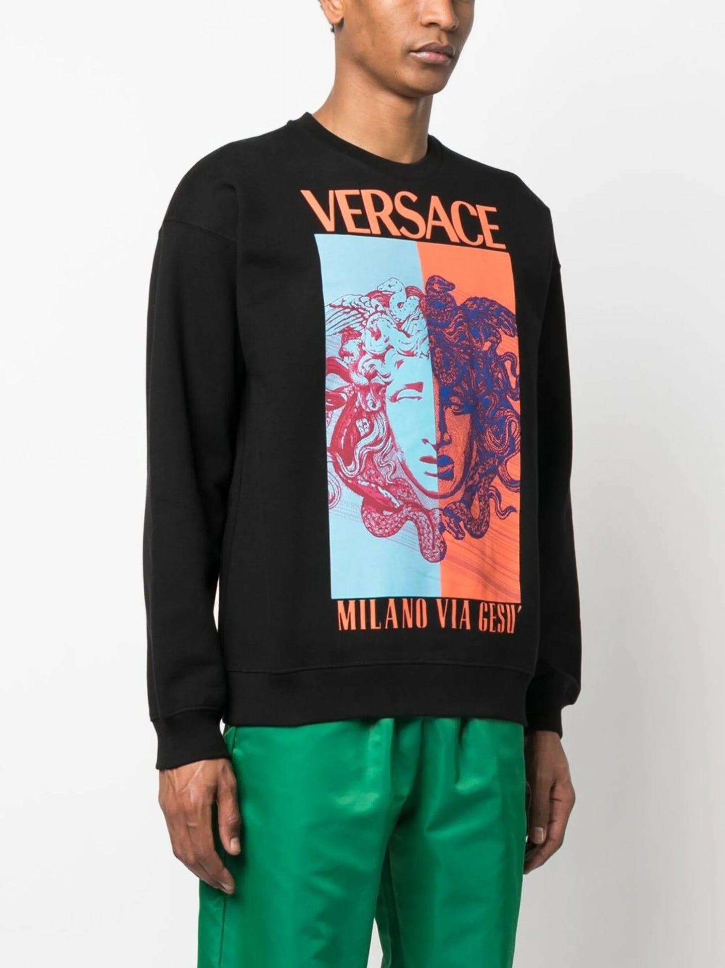 Medusa logo-print sweatshirt