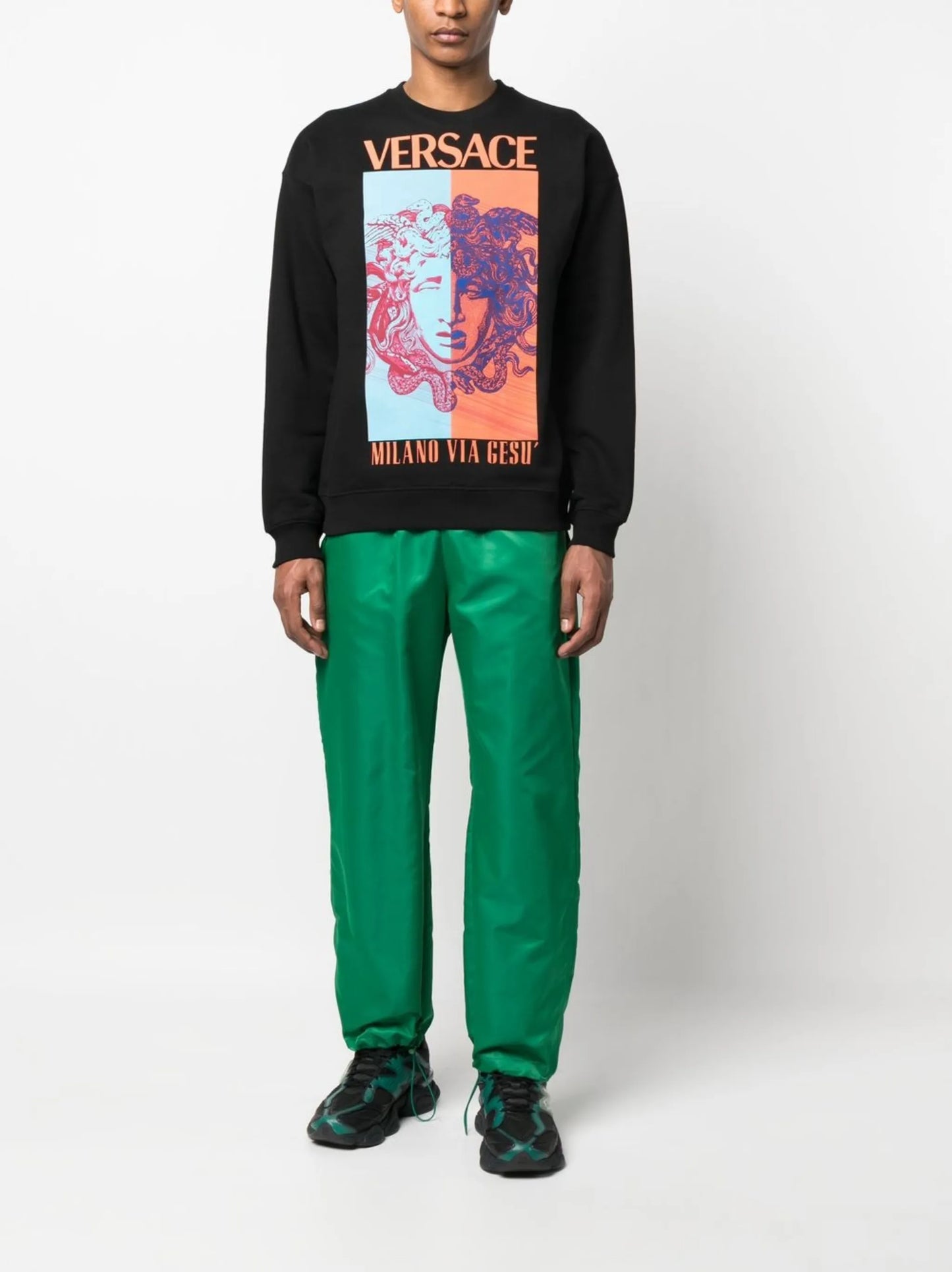Medusa logo-print sweatshirt