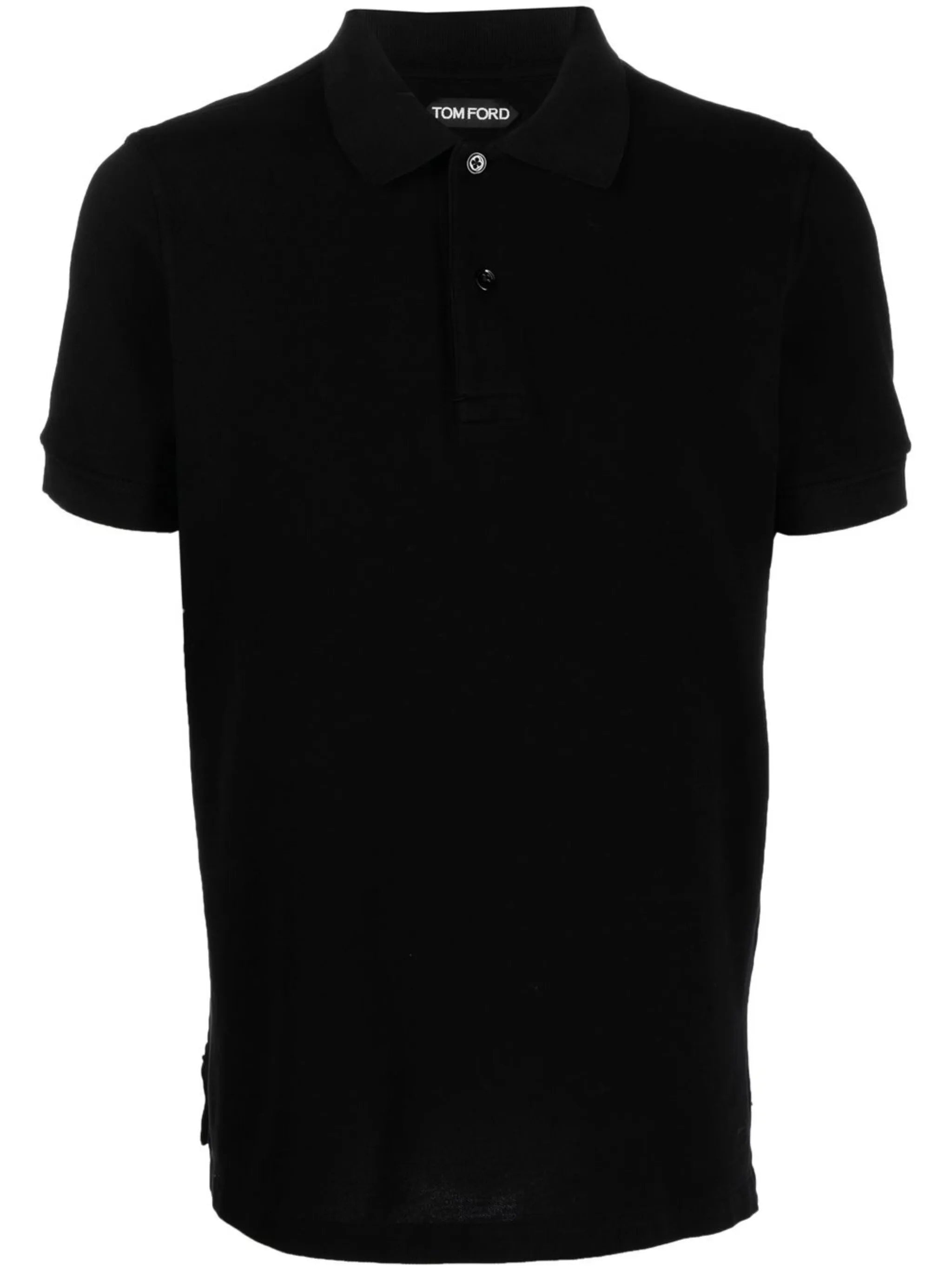 short-sleeved cotton polo shirt