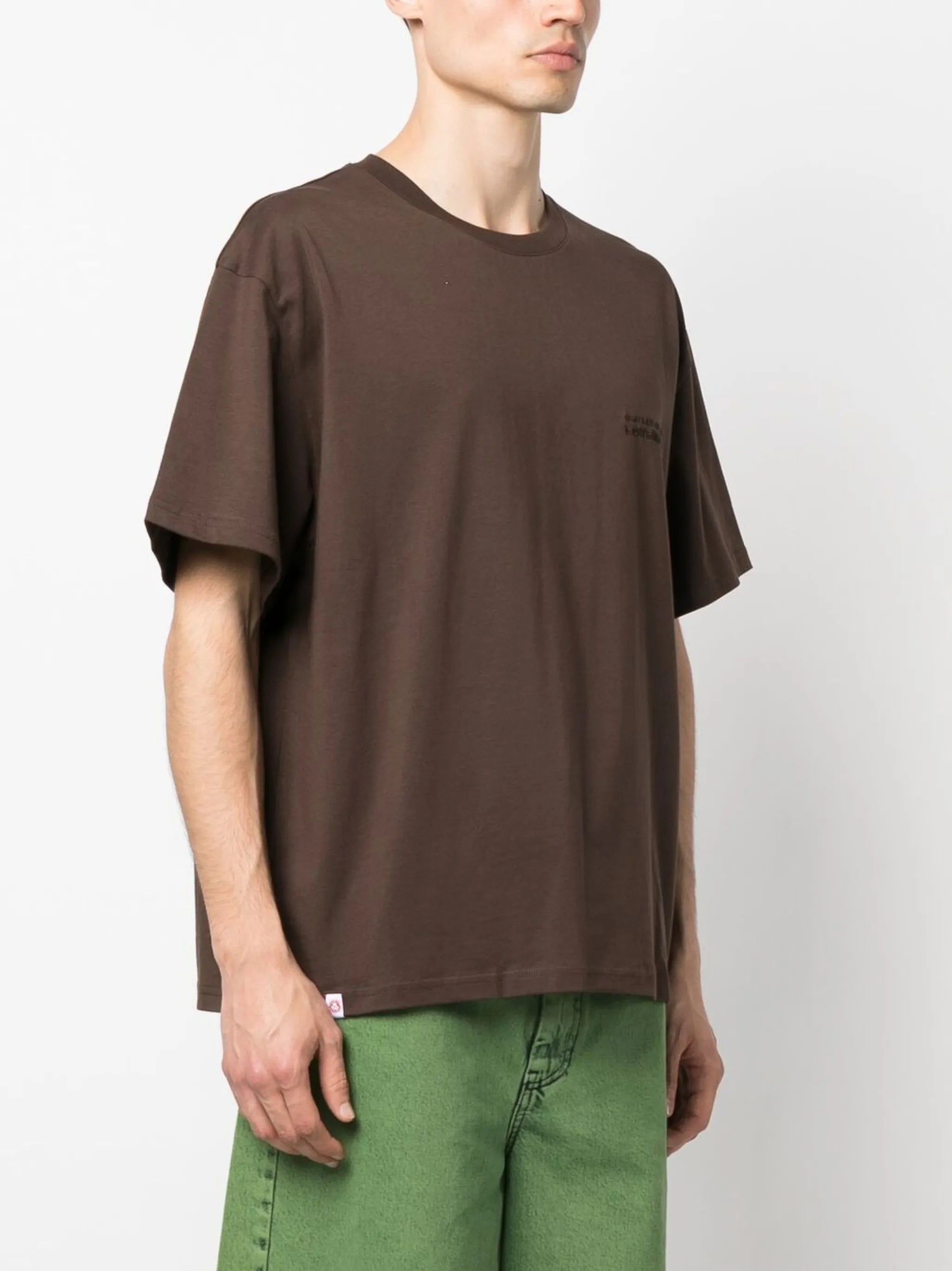 logo-embroidered organic cotton T-shirt