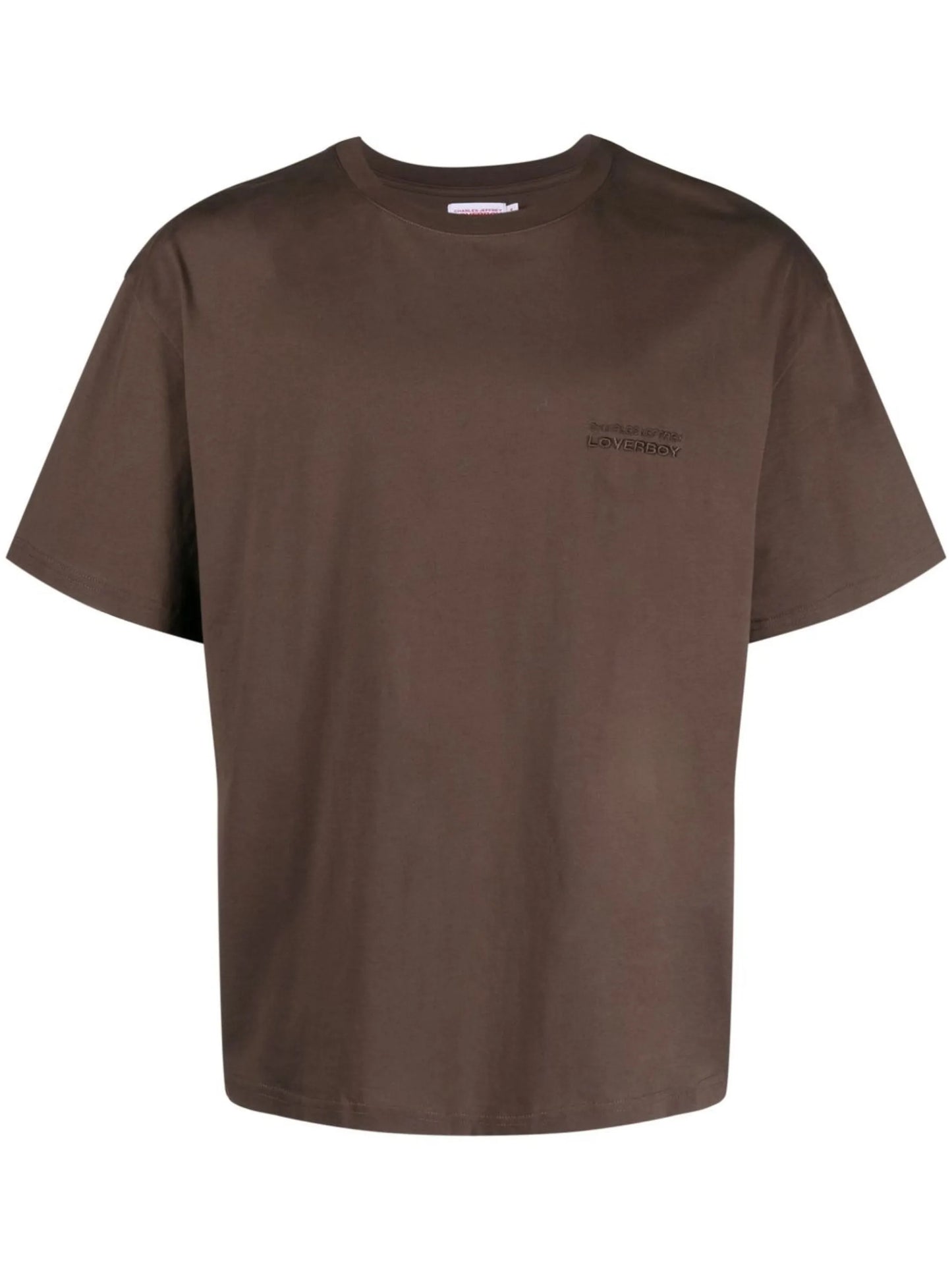 logo-embroidered organic cotton T-shirt