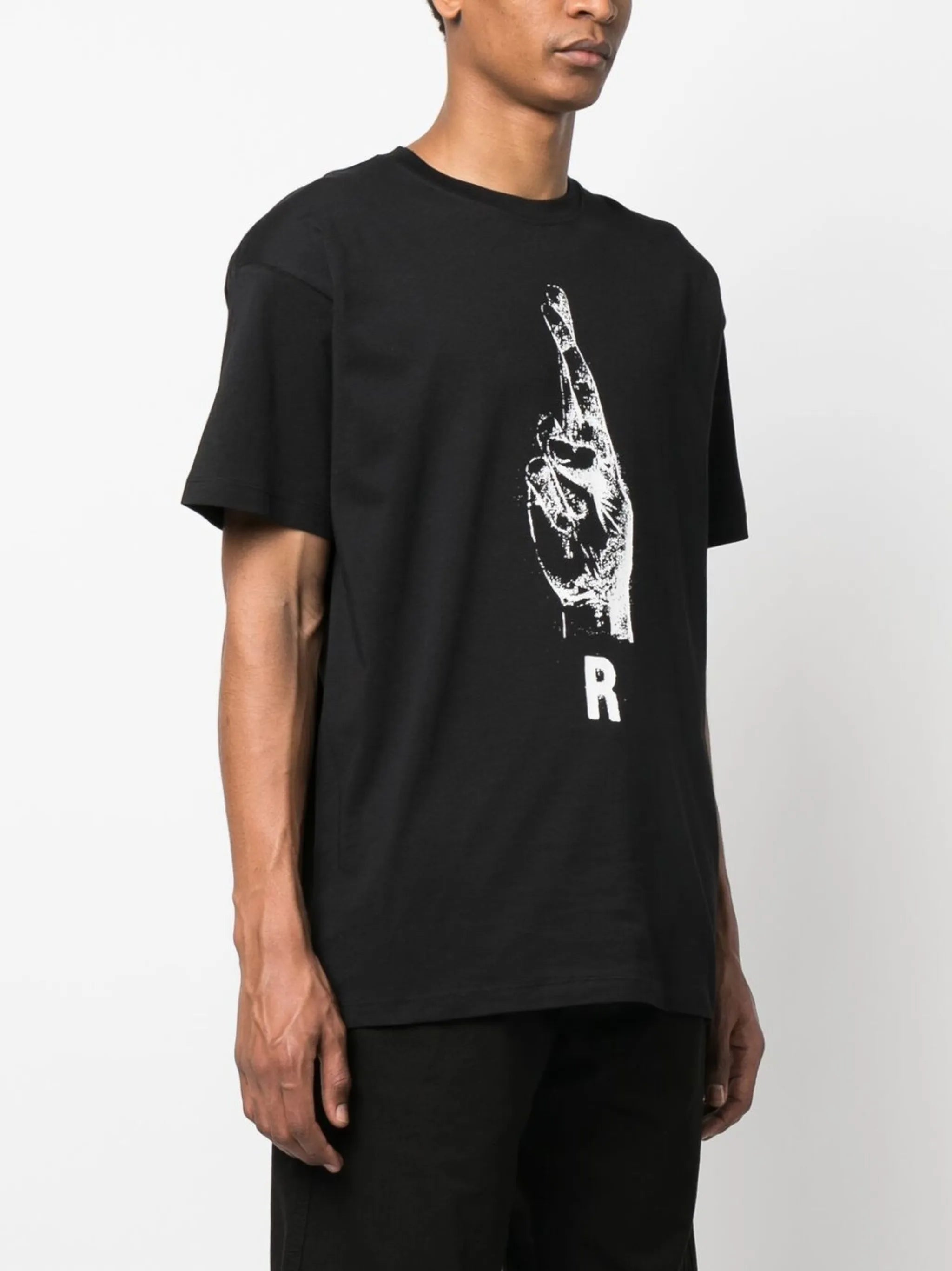 hand sign short-sleeve T-shirt