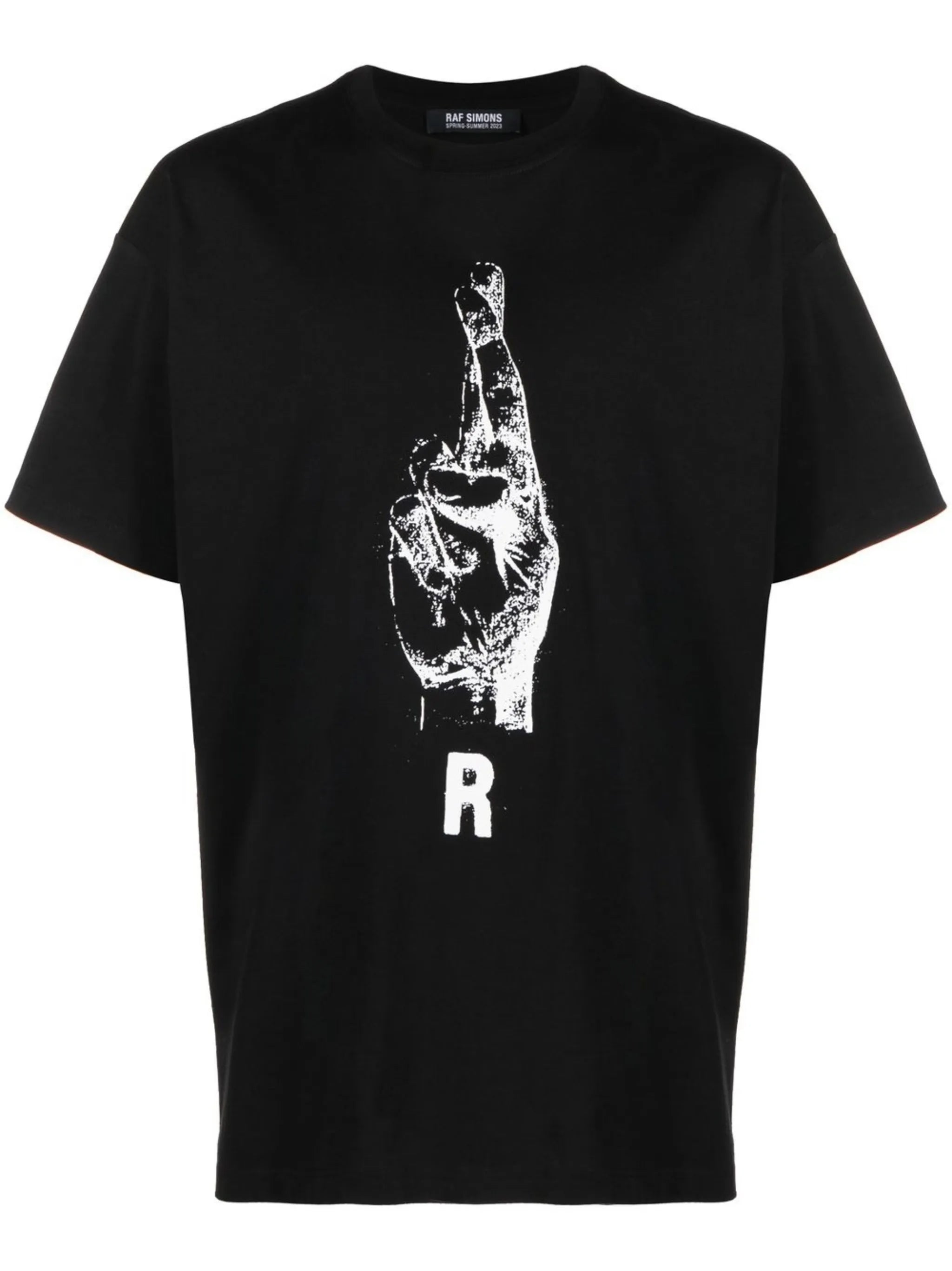 hand sign short-sleeve T-shirt