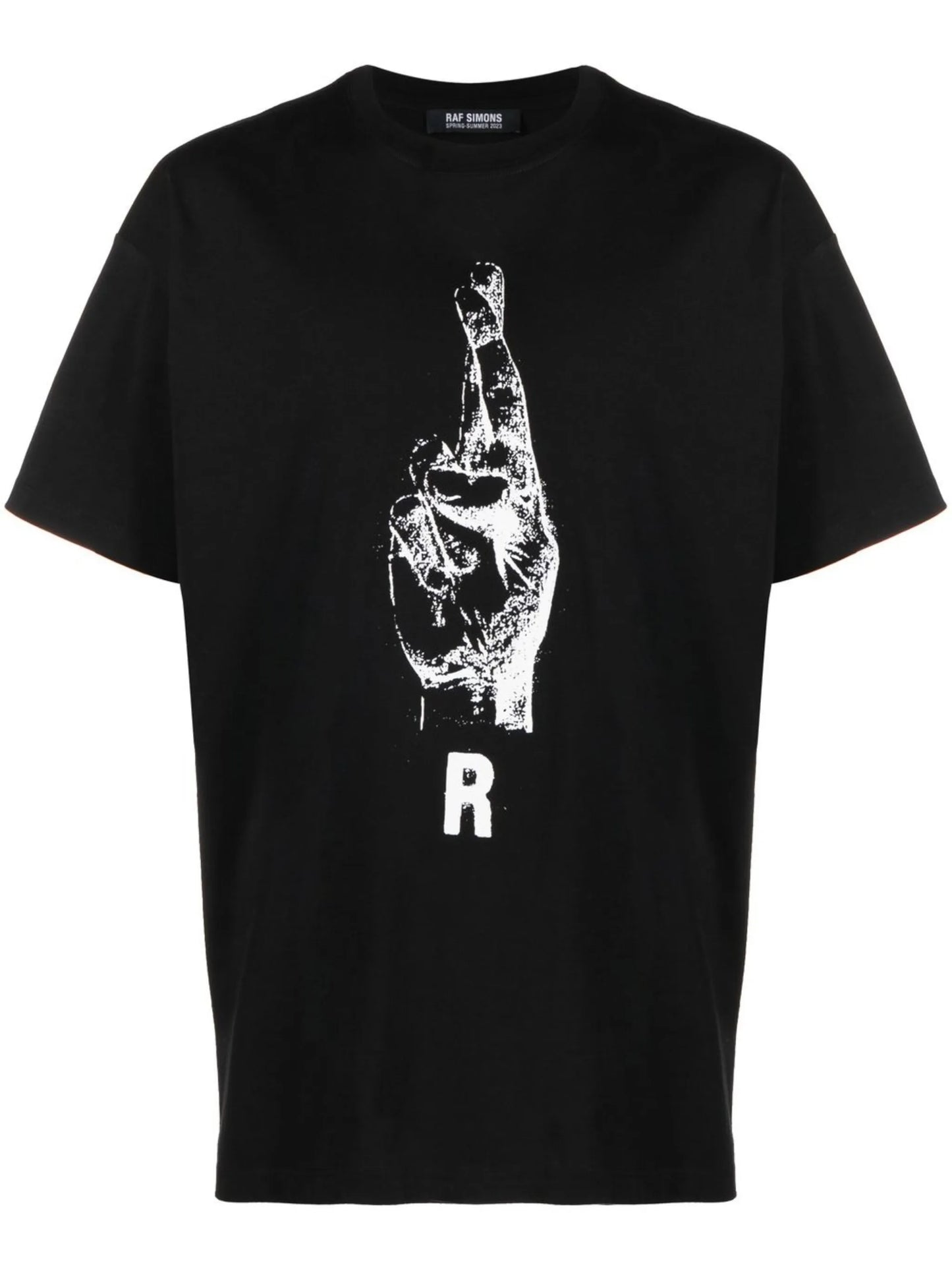 hand sign short-sleeve T-shirt