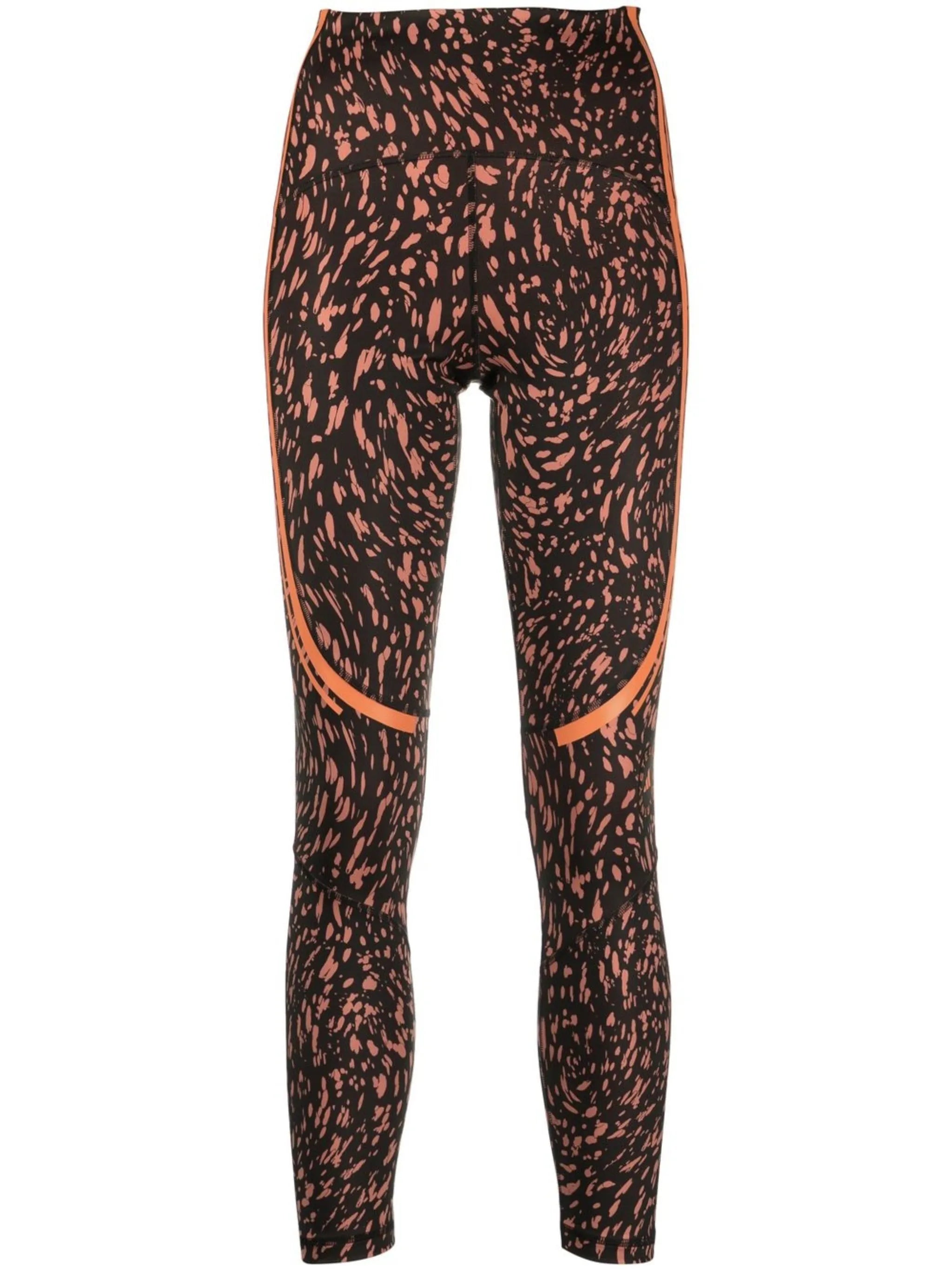 graphic-print high-waisted leggings