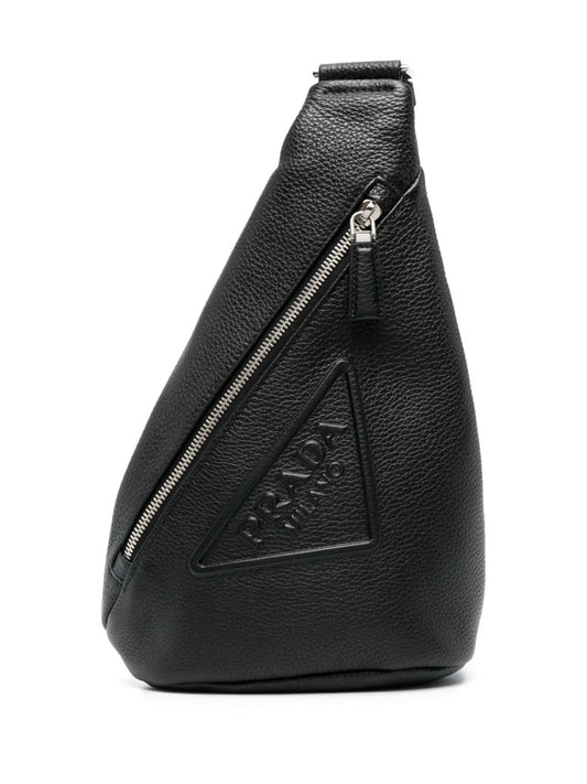 Cross logo-embossed backpack
