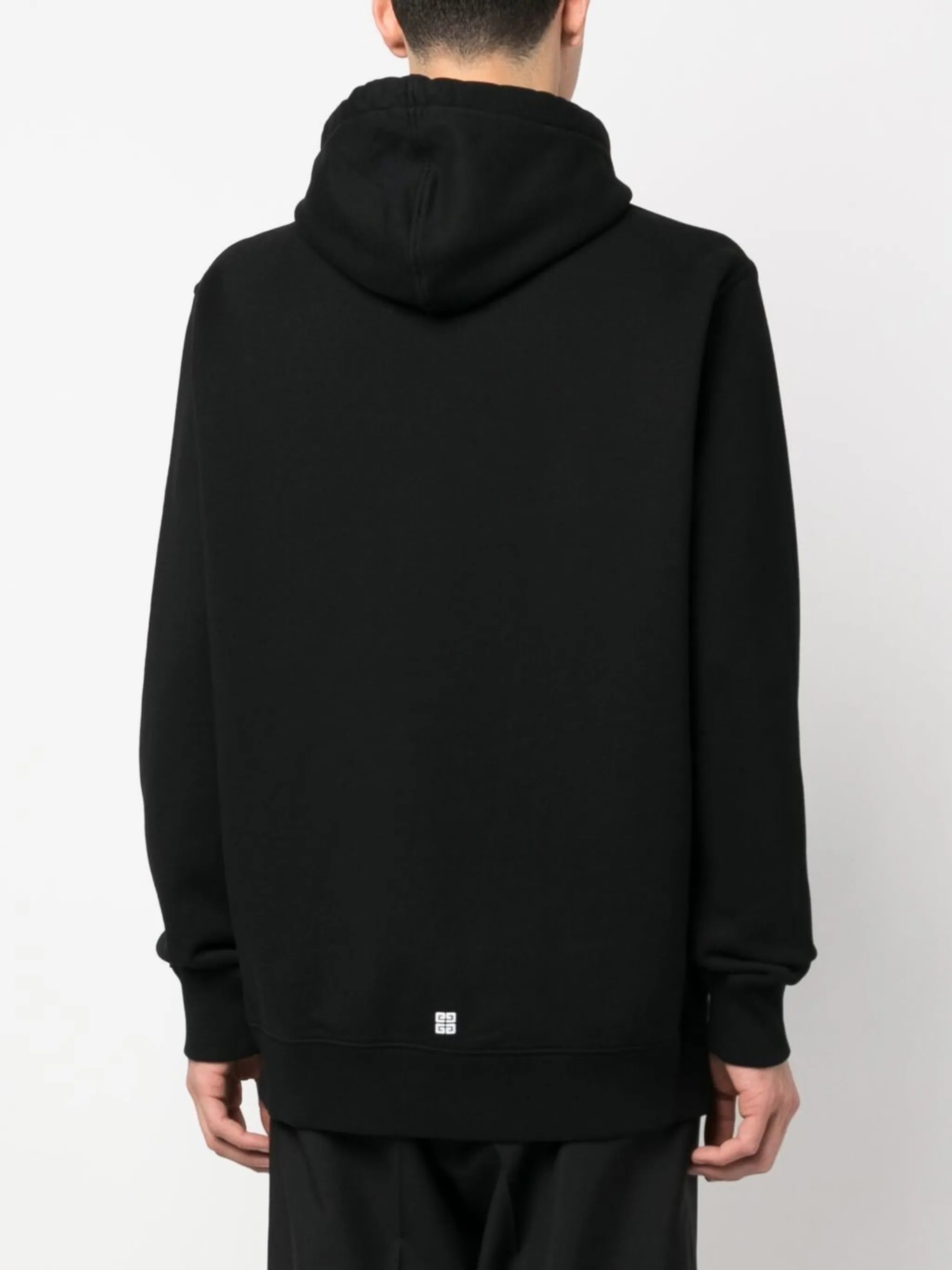 logo-print cotton hoodie