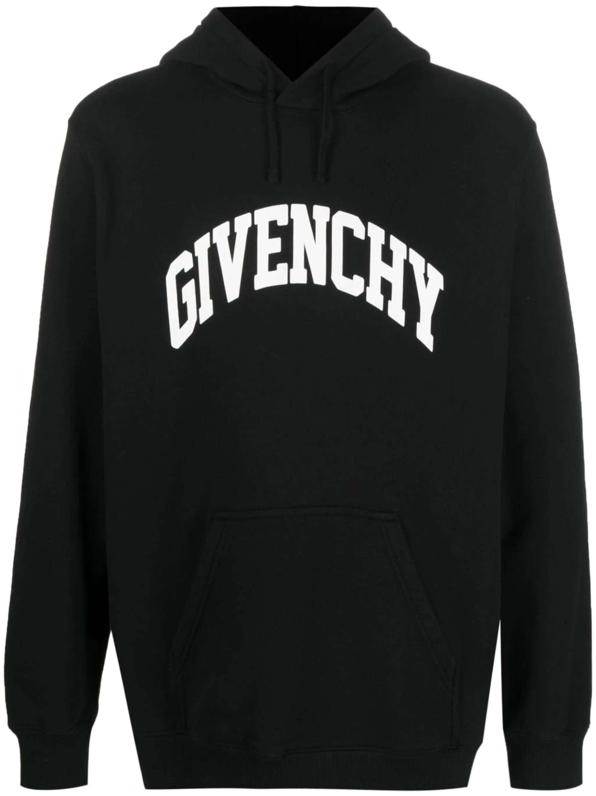 logo-print cotton hoodie