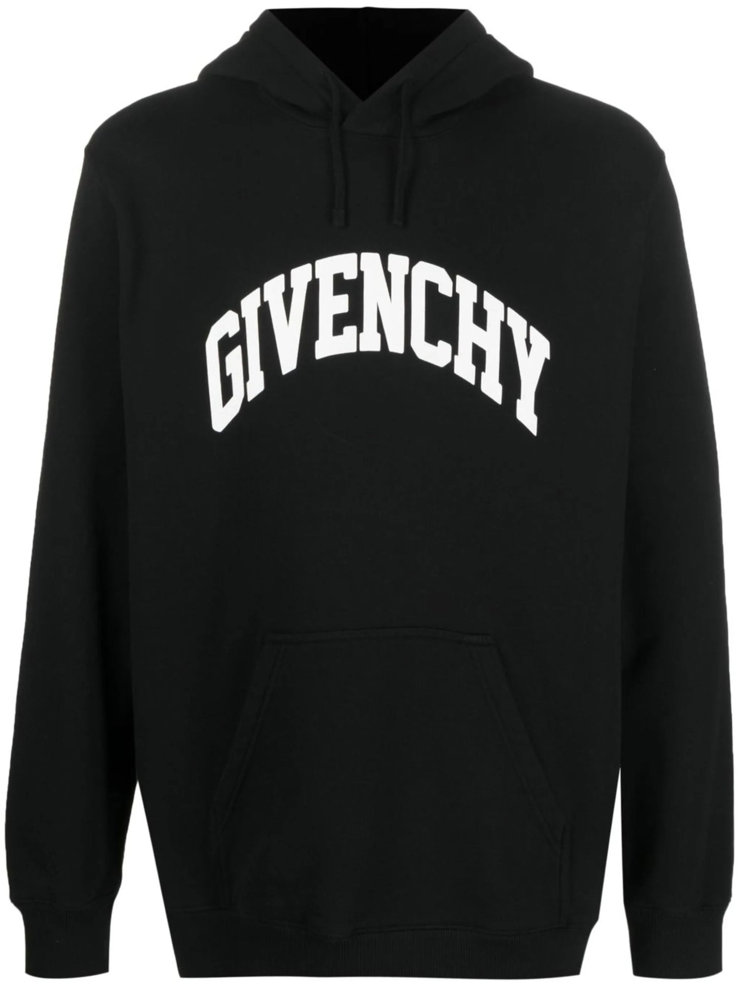 logo-print cotton hoodie