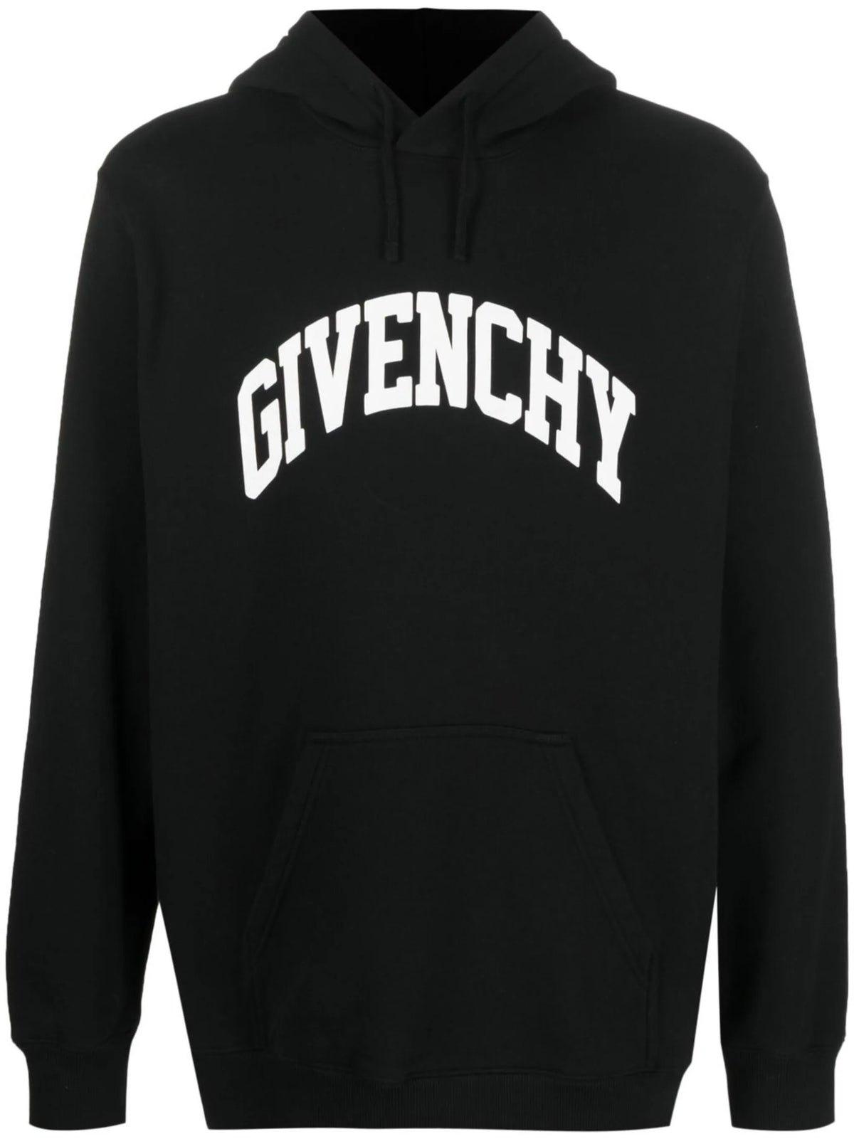 logo-print cotton hoodie