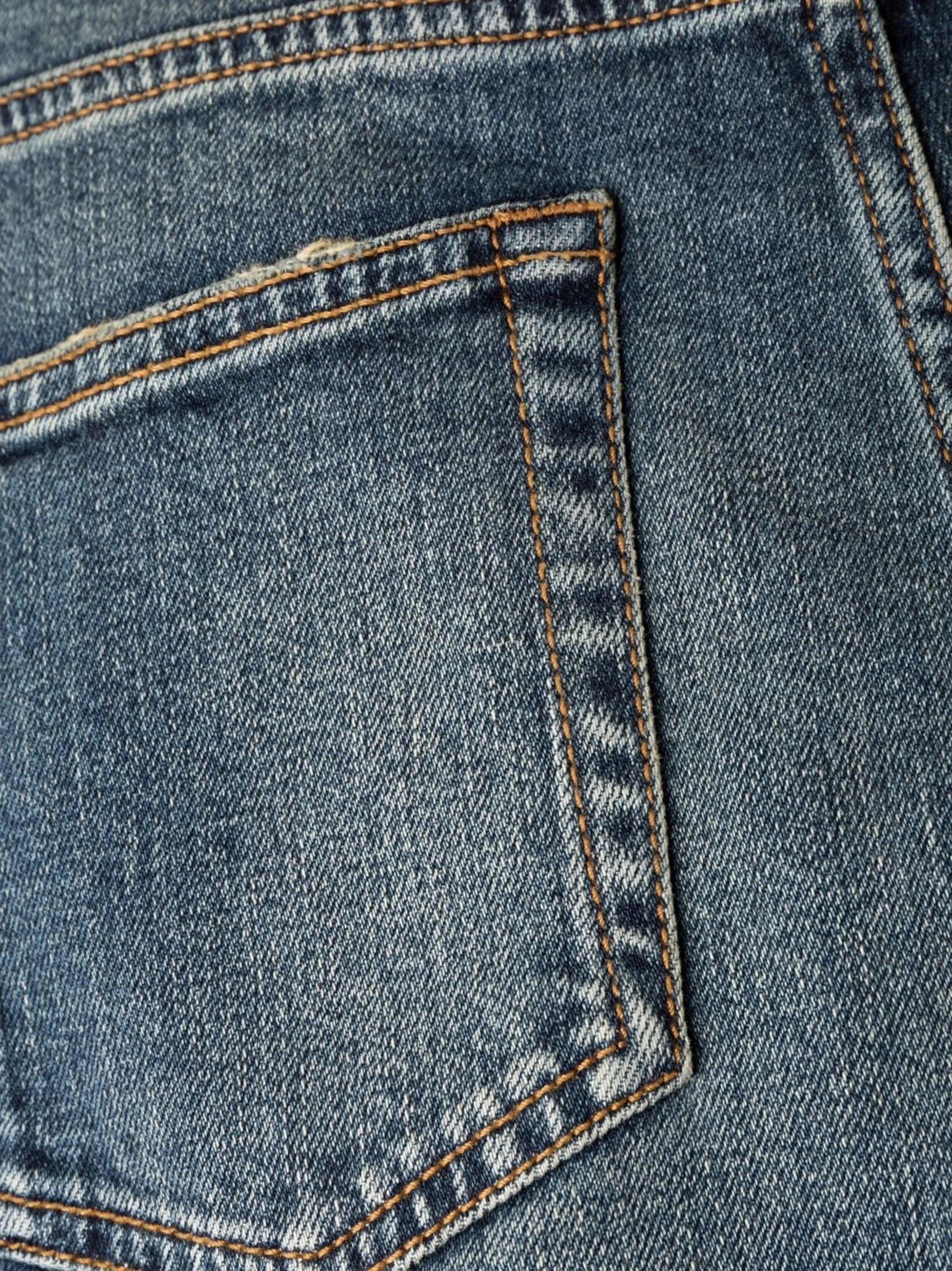high-waisted flared jeans