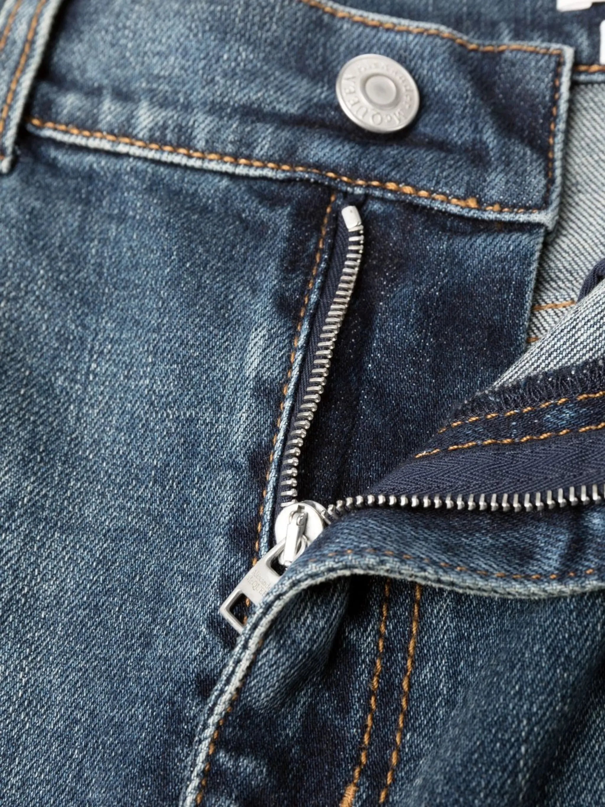 high-waisted flared jeans