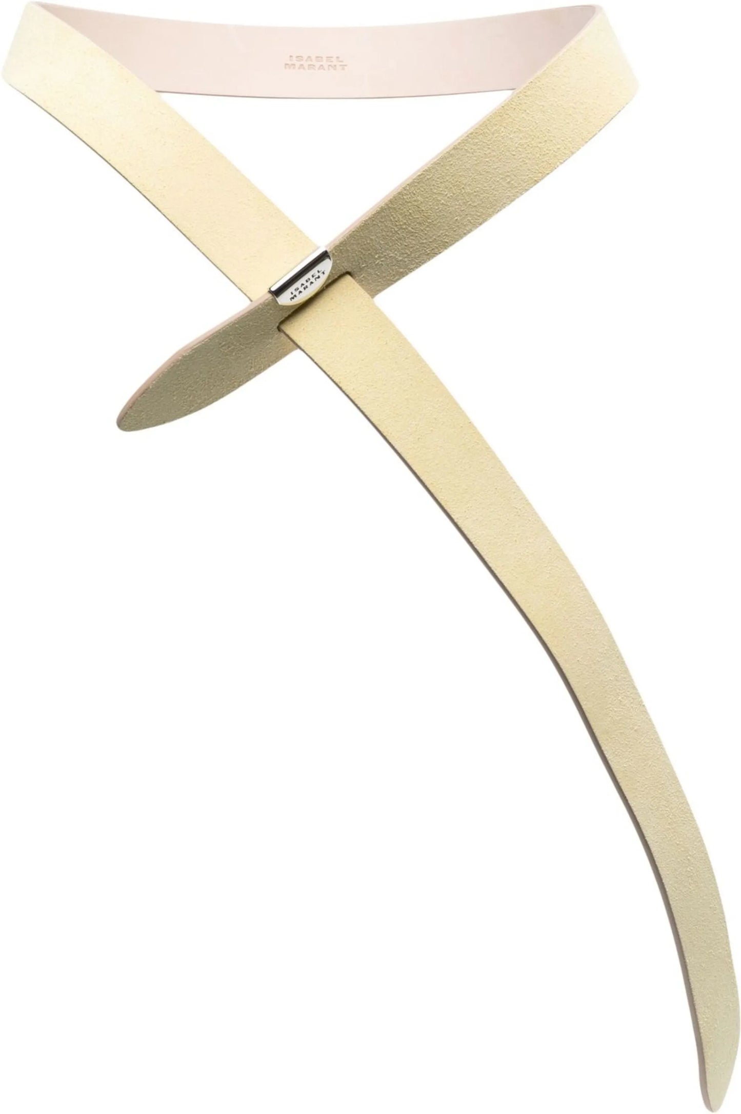 tie-fastening suede belt