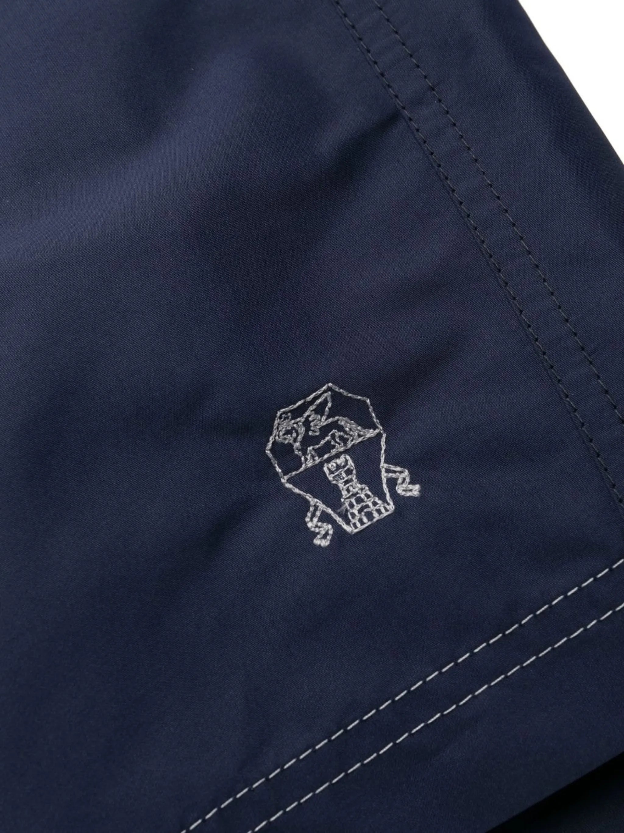 logo-embroidered swim shorts