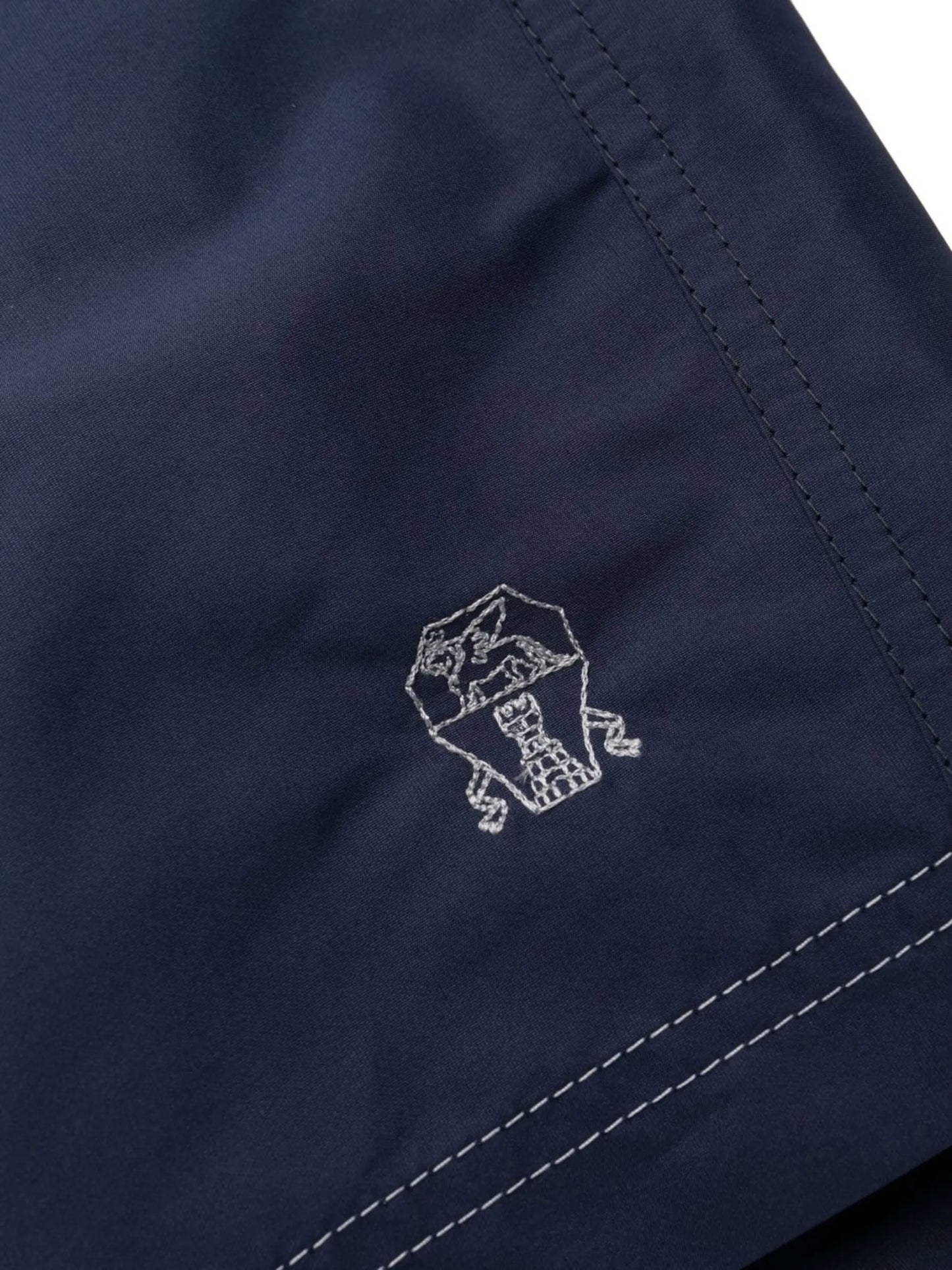 logo-embroidered swim shorts
