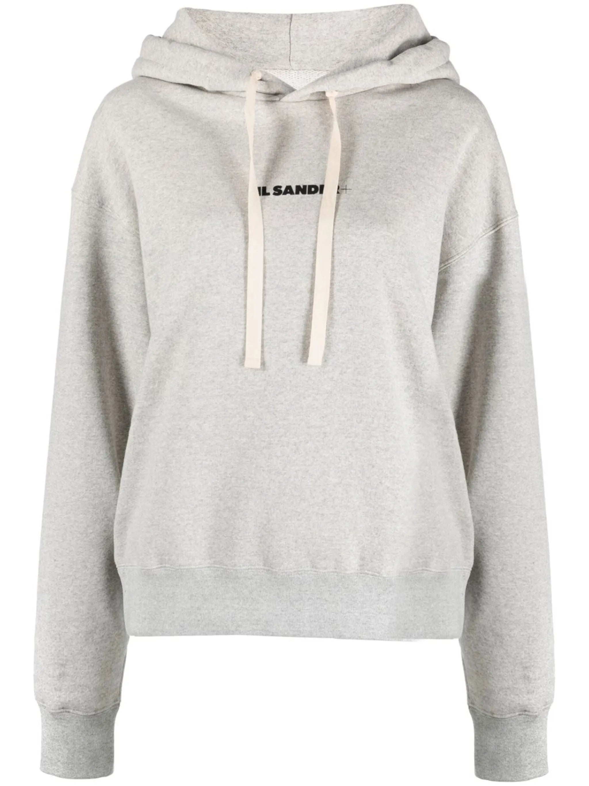 logo-print drawstring hoodie