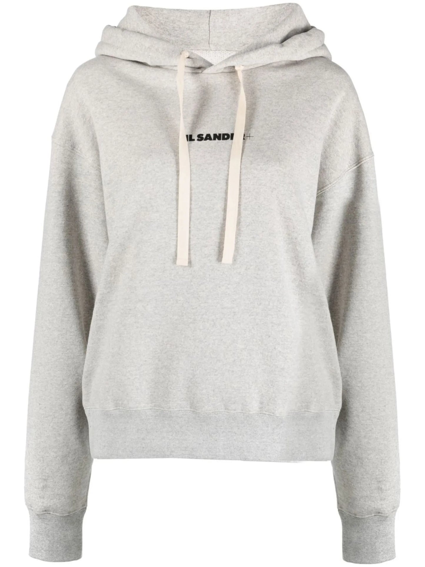 logo-print drawstring hoodie