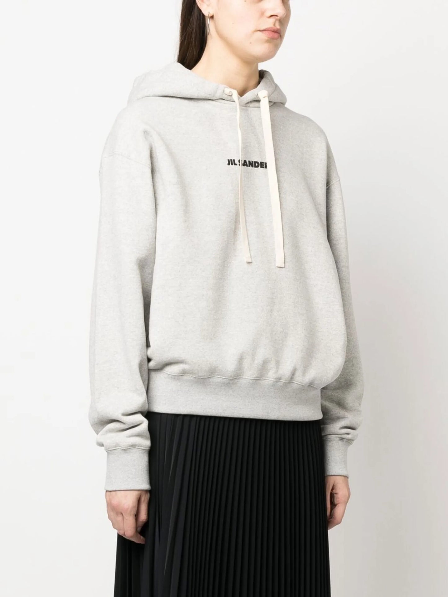logo-print drawstring hoodie