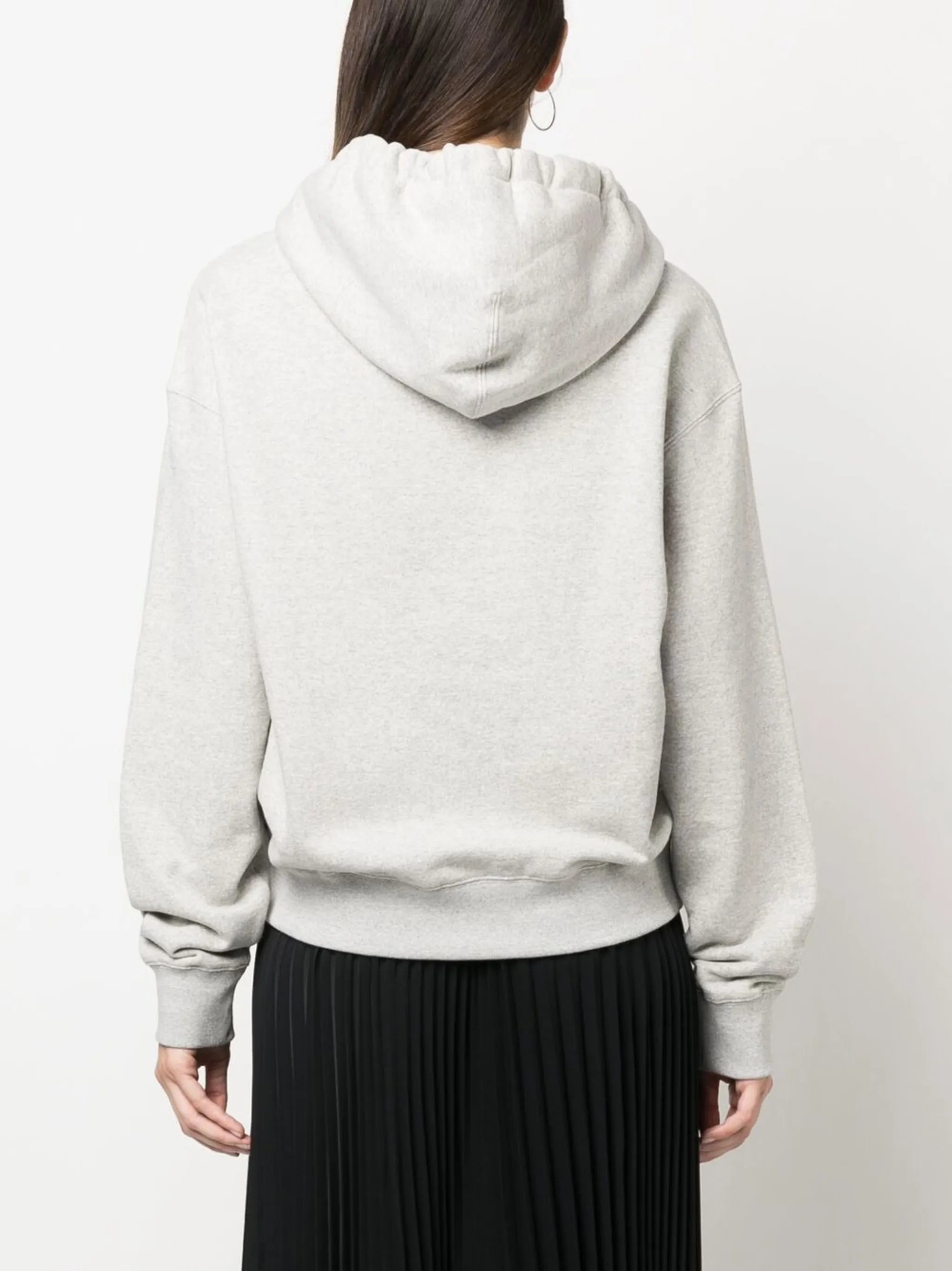 logo-print drawstring hoodie