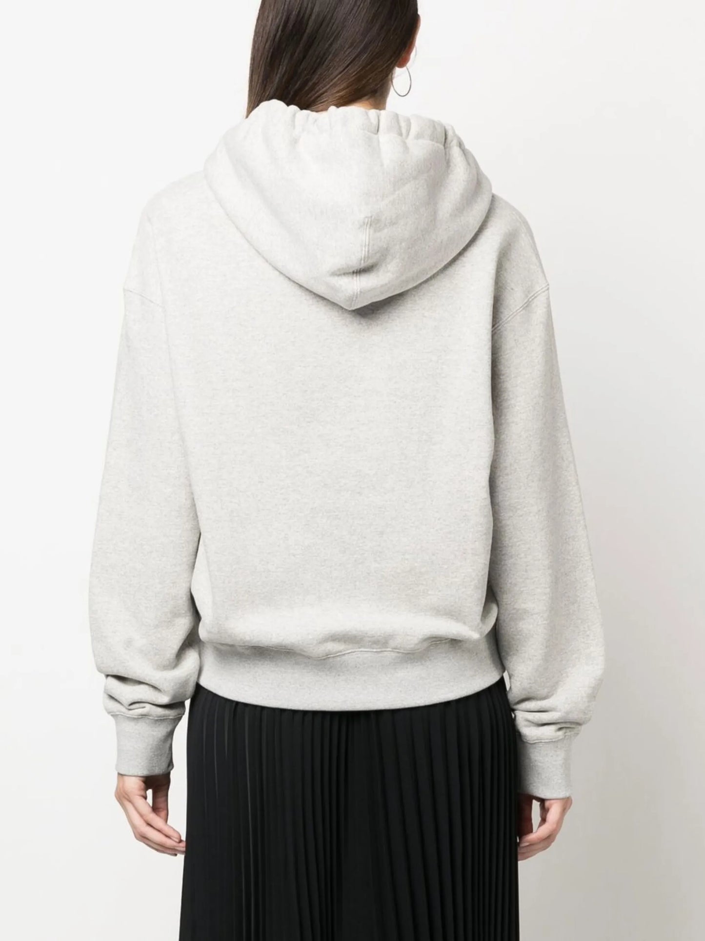 logo-print drawstring hoodie