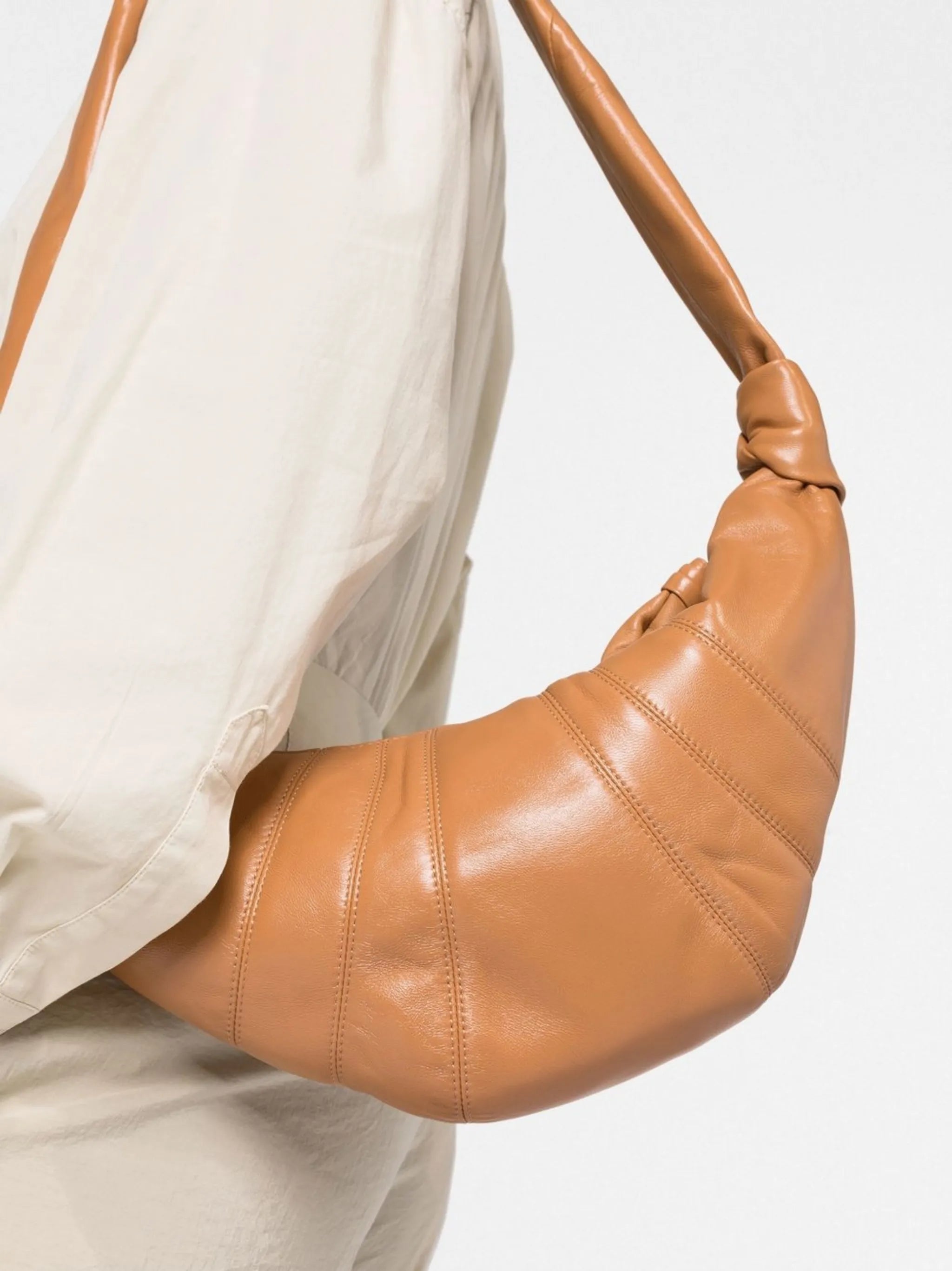 small Croissant leather crossbody bag