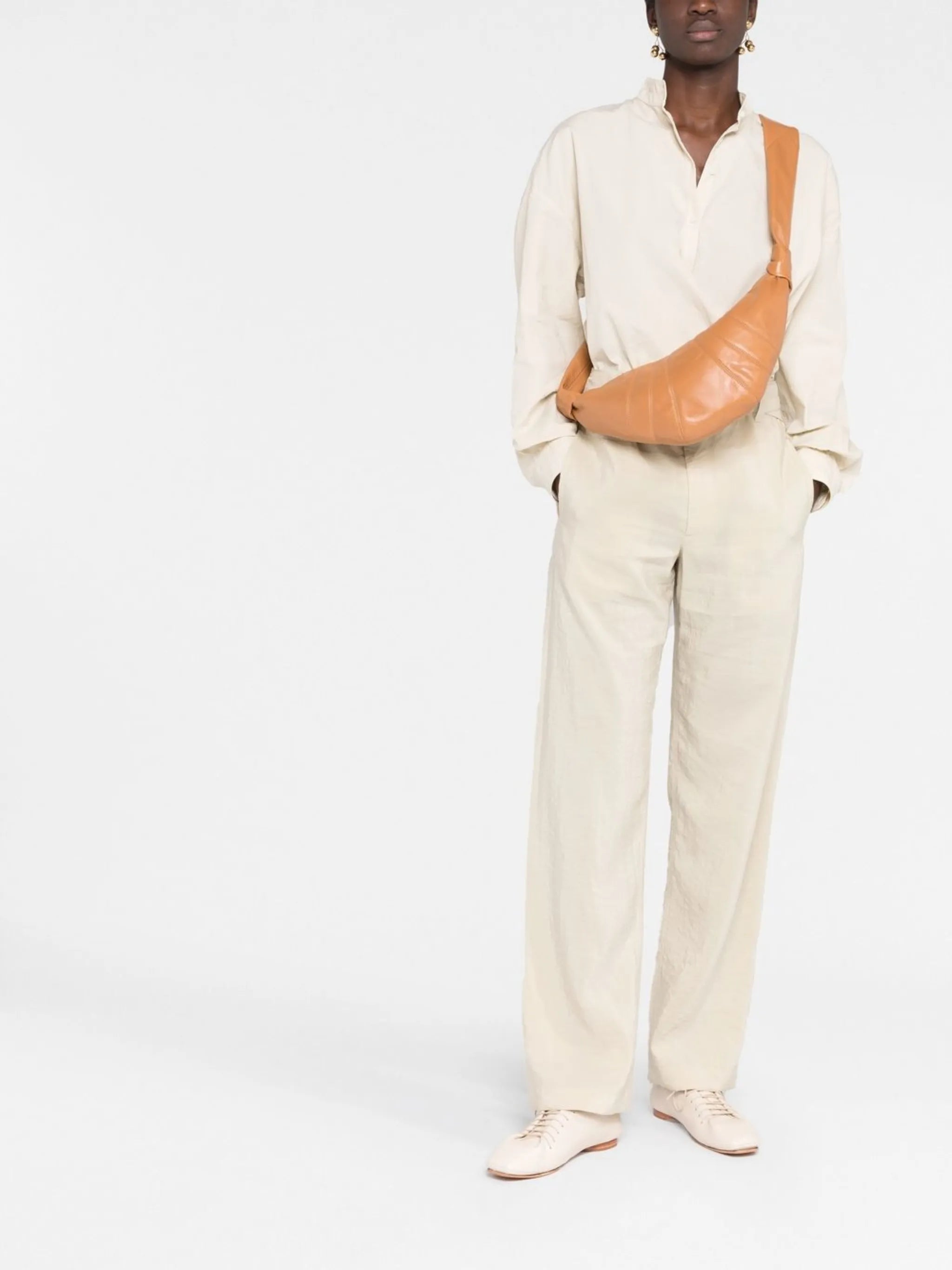 small Croissant leather crossbody bag