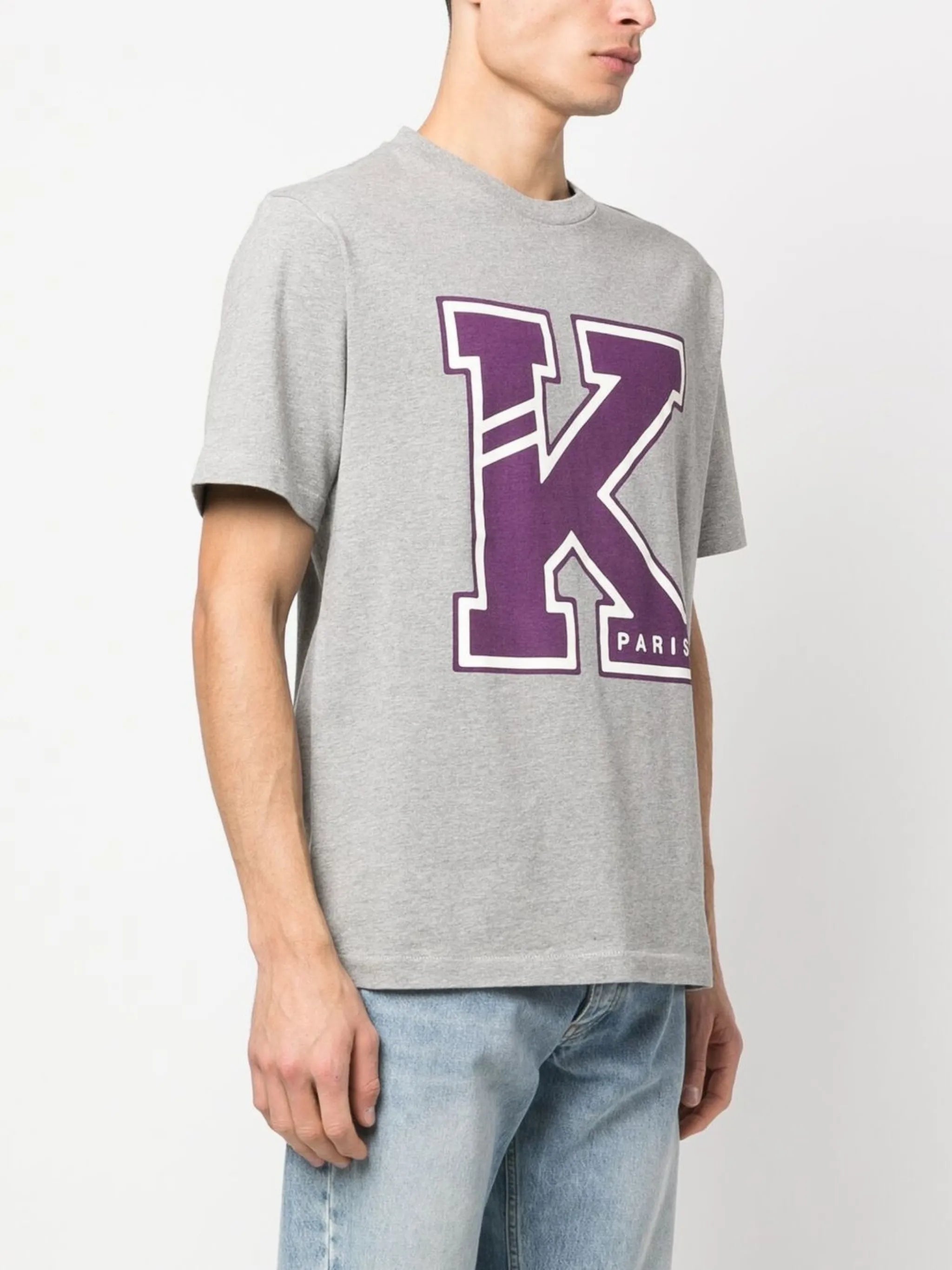 Grey Logo Print T-shirt