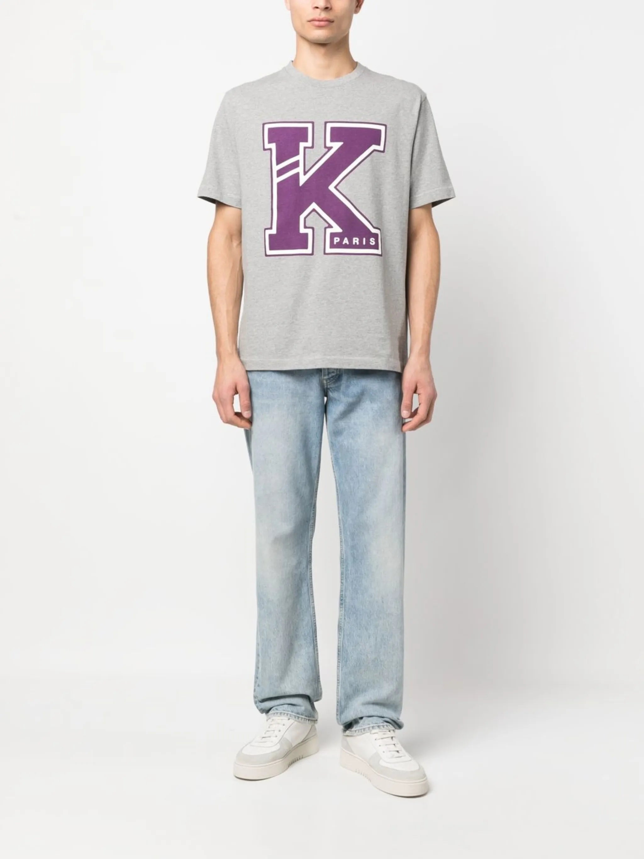 Grey Logo Print T-shirt