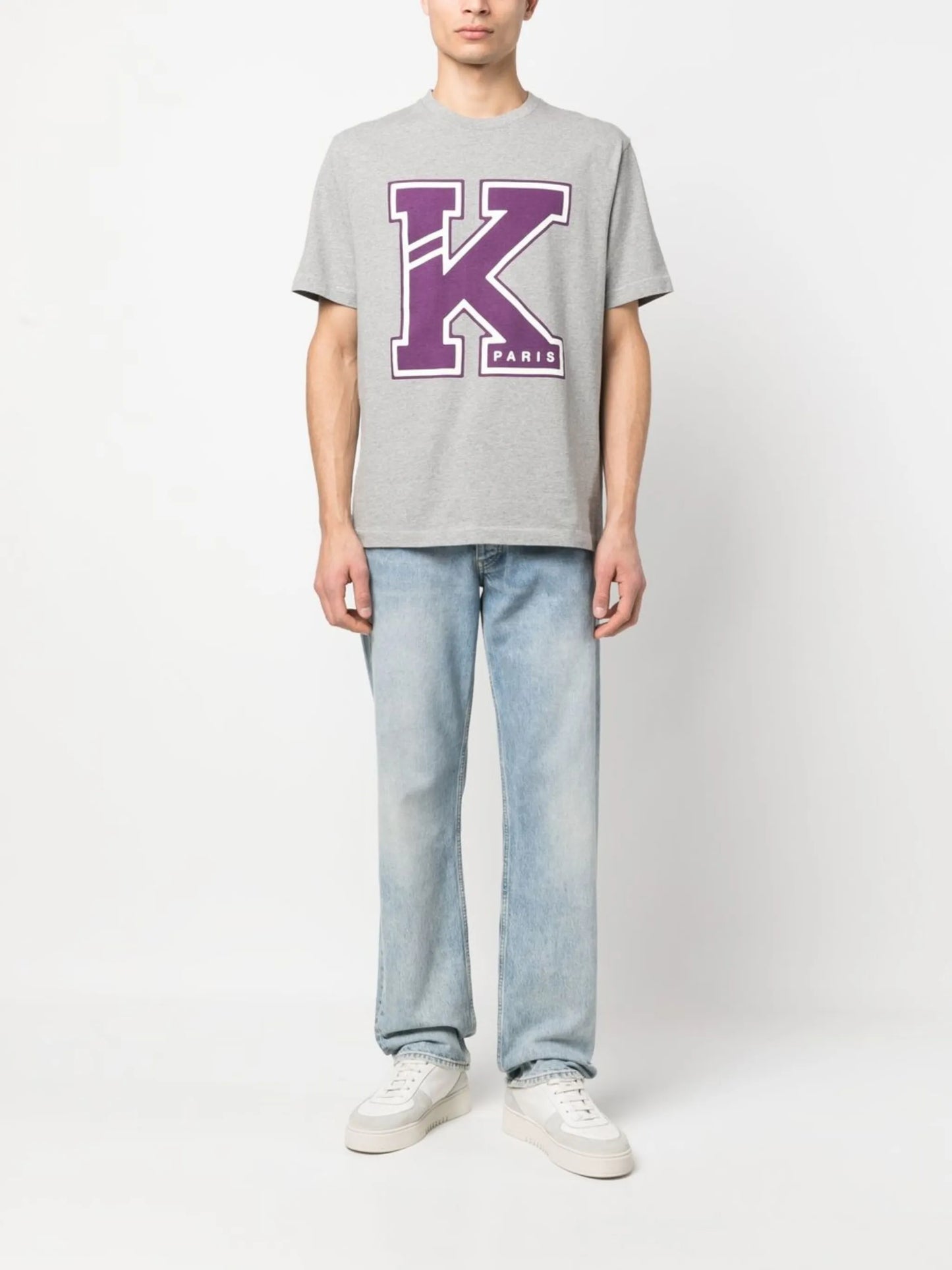 Grey Logo Print T-shirt