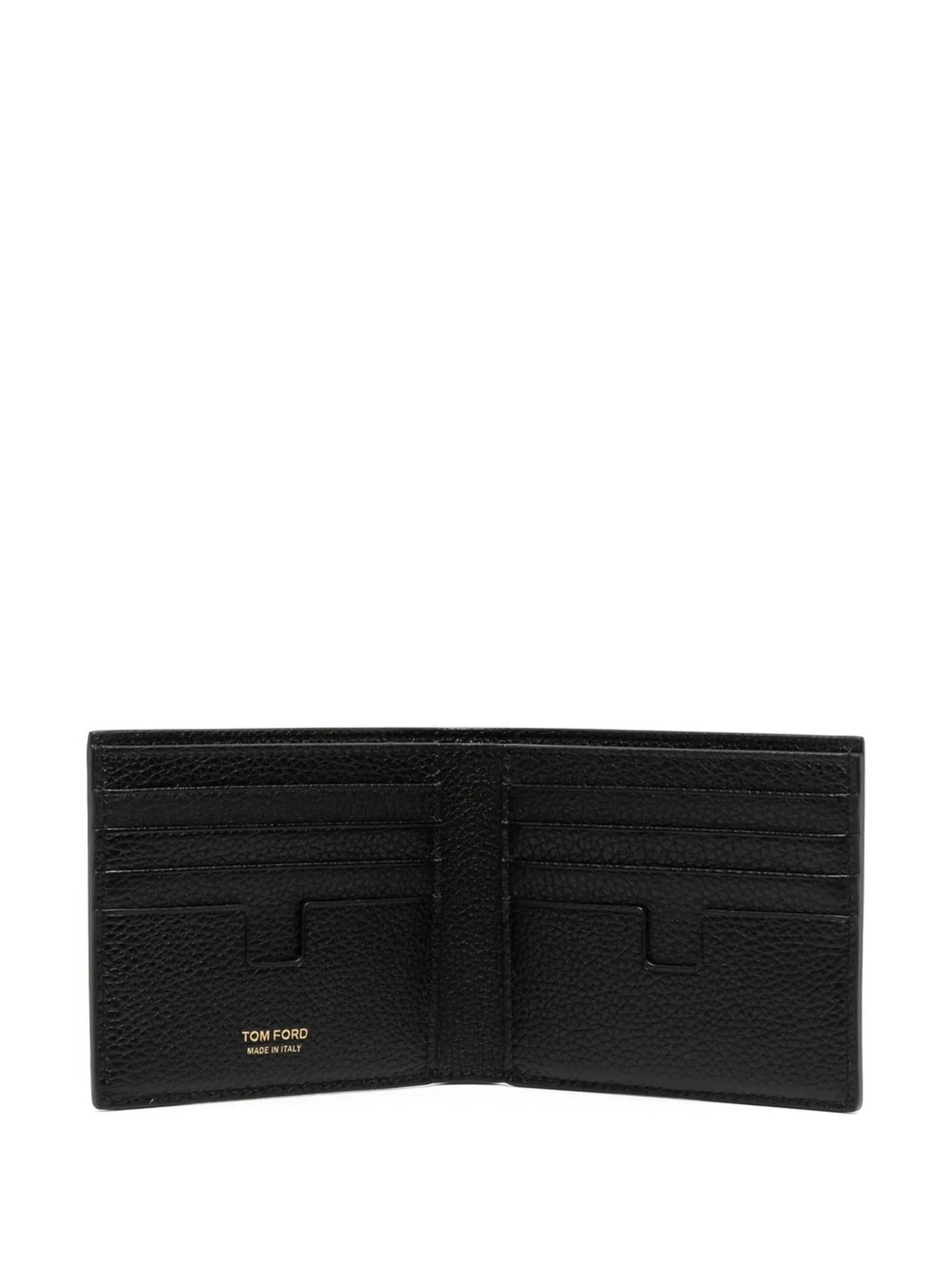 grain leather classic bifold wallet