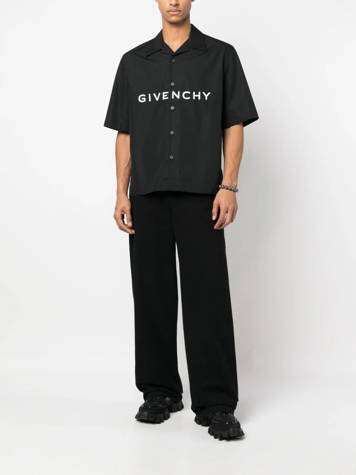 logo-print short-sleeve shirt
