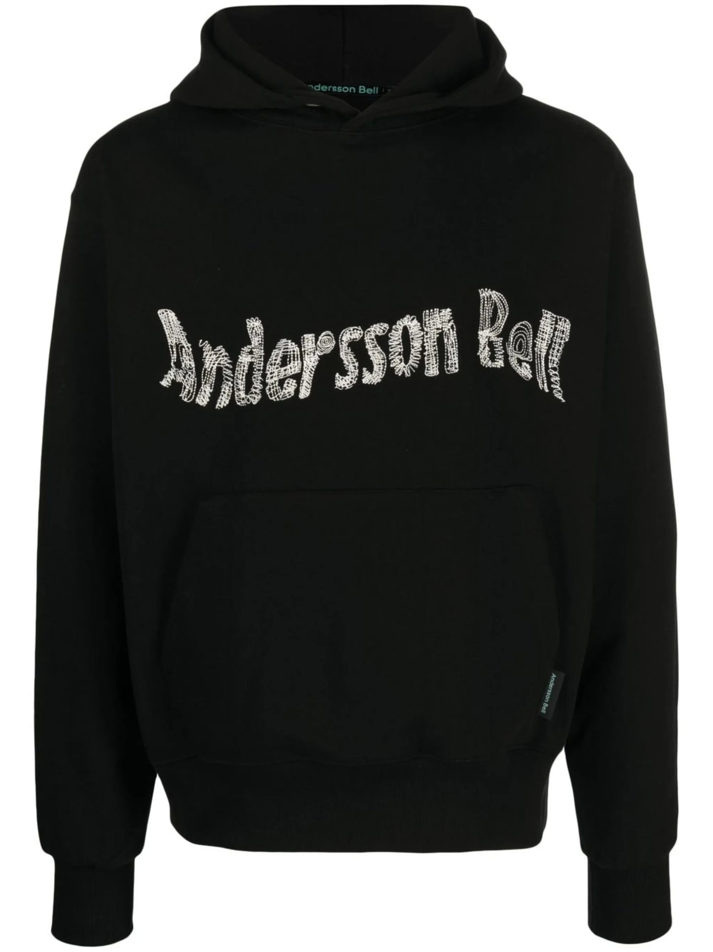 logo-embroidered cotton hoodie