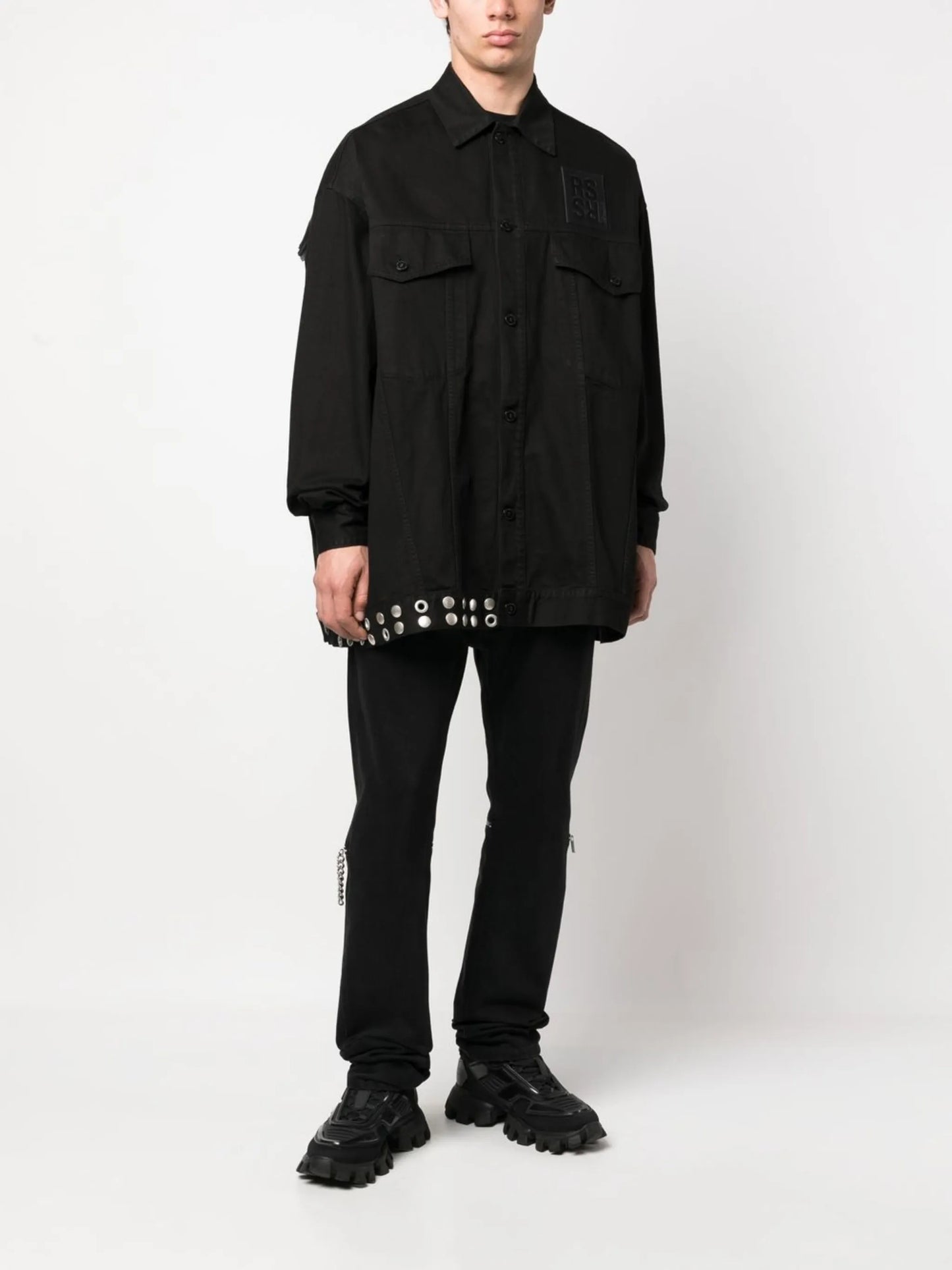 fringe-detail denim jacket