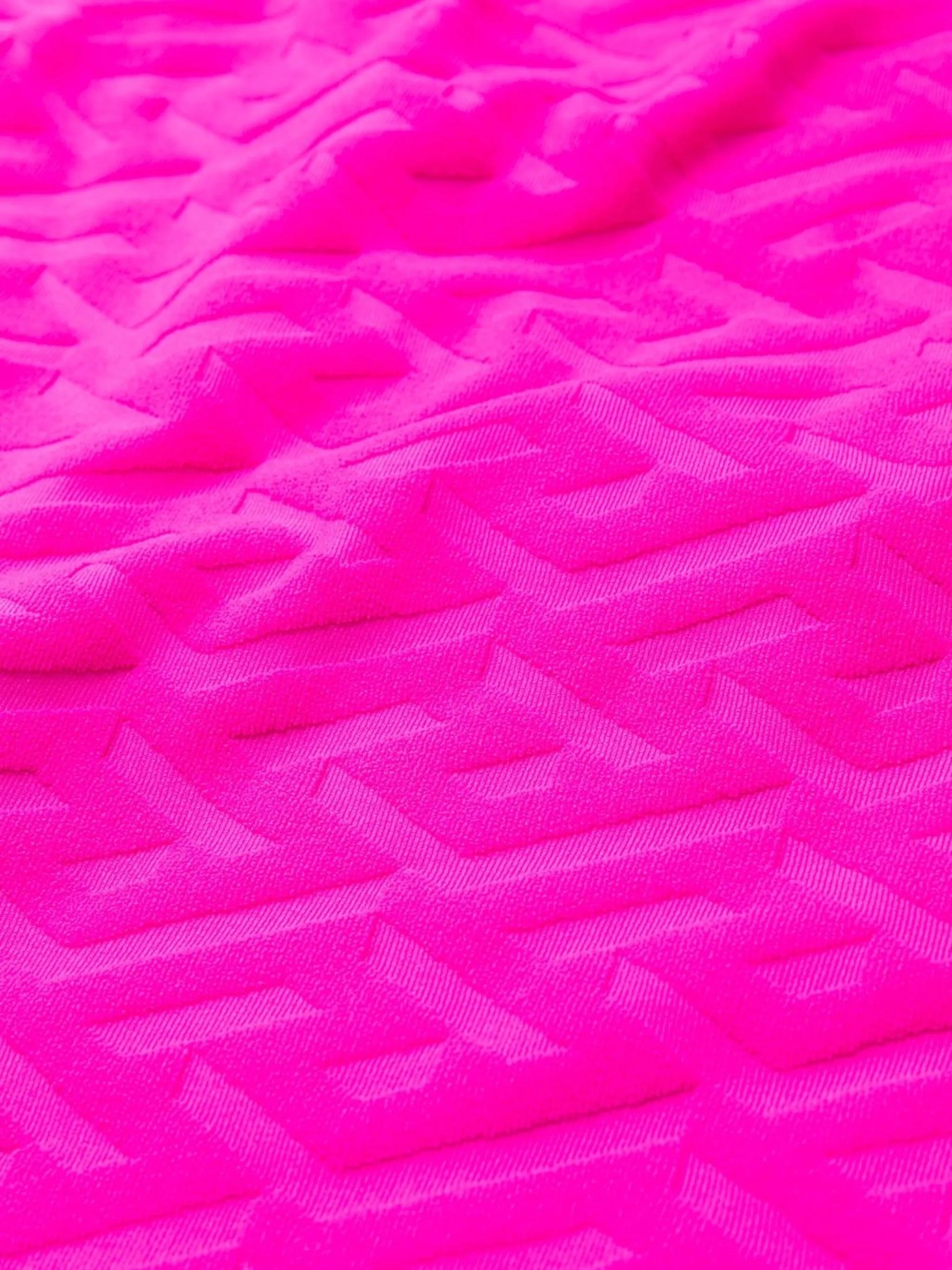 Greca-embossed swimsuit