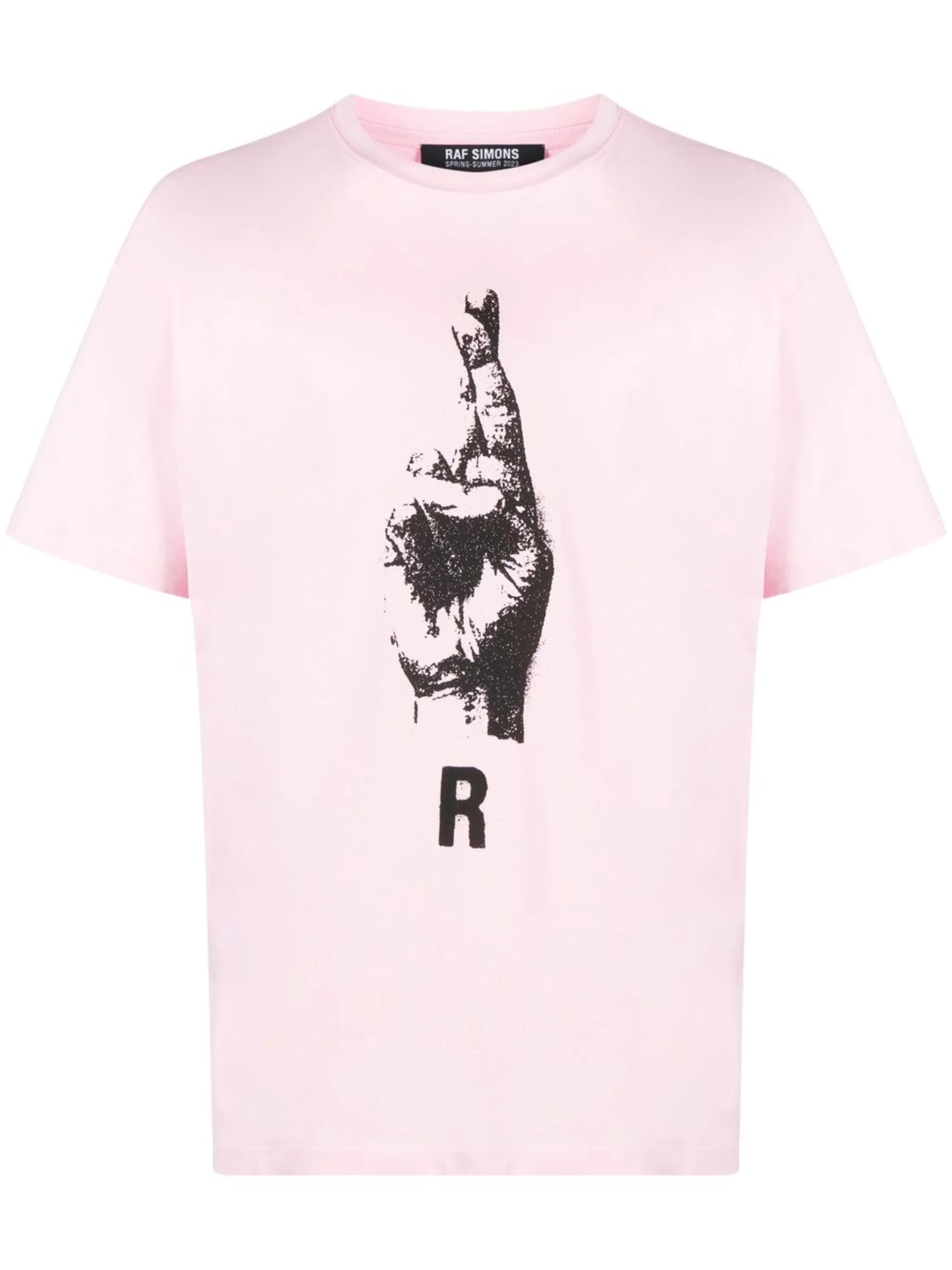 hand sign short-sleeve T-shirt