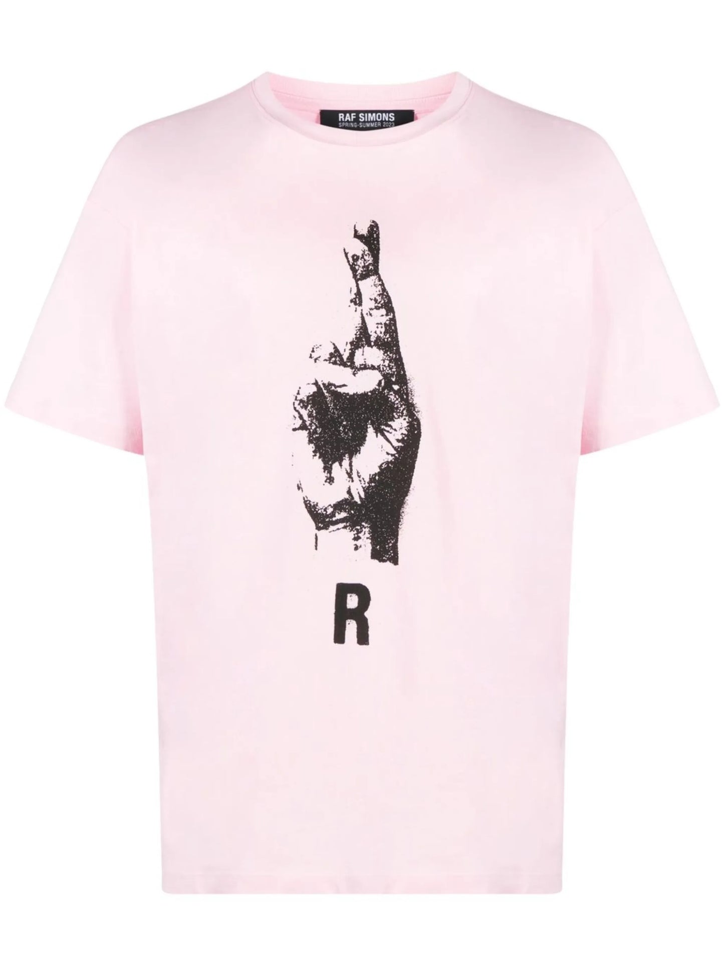 hand sign short-sleeve T-shirt