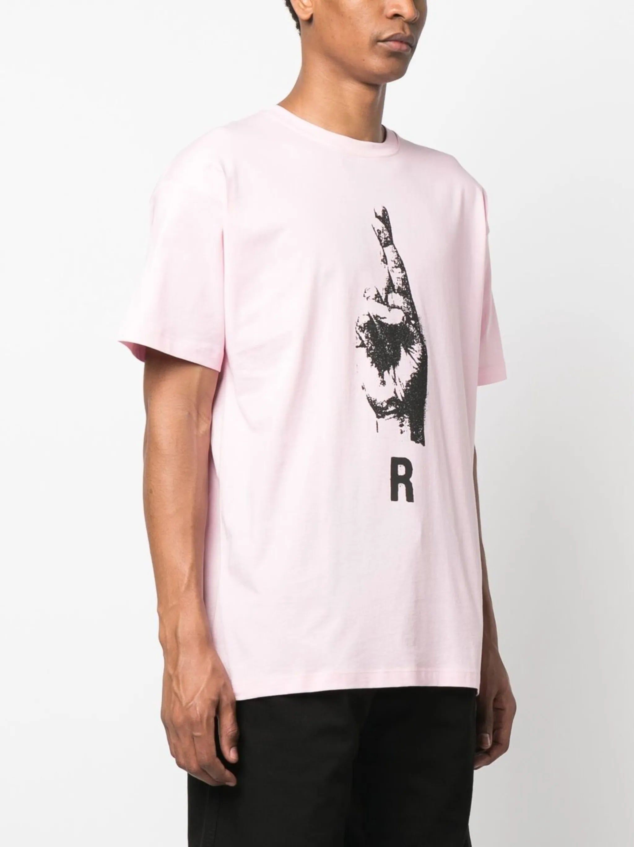 hand sign short-sleeve T-shirt
