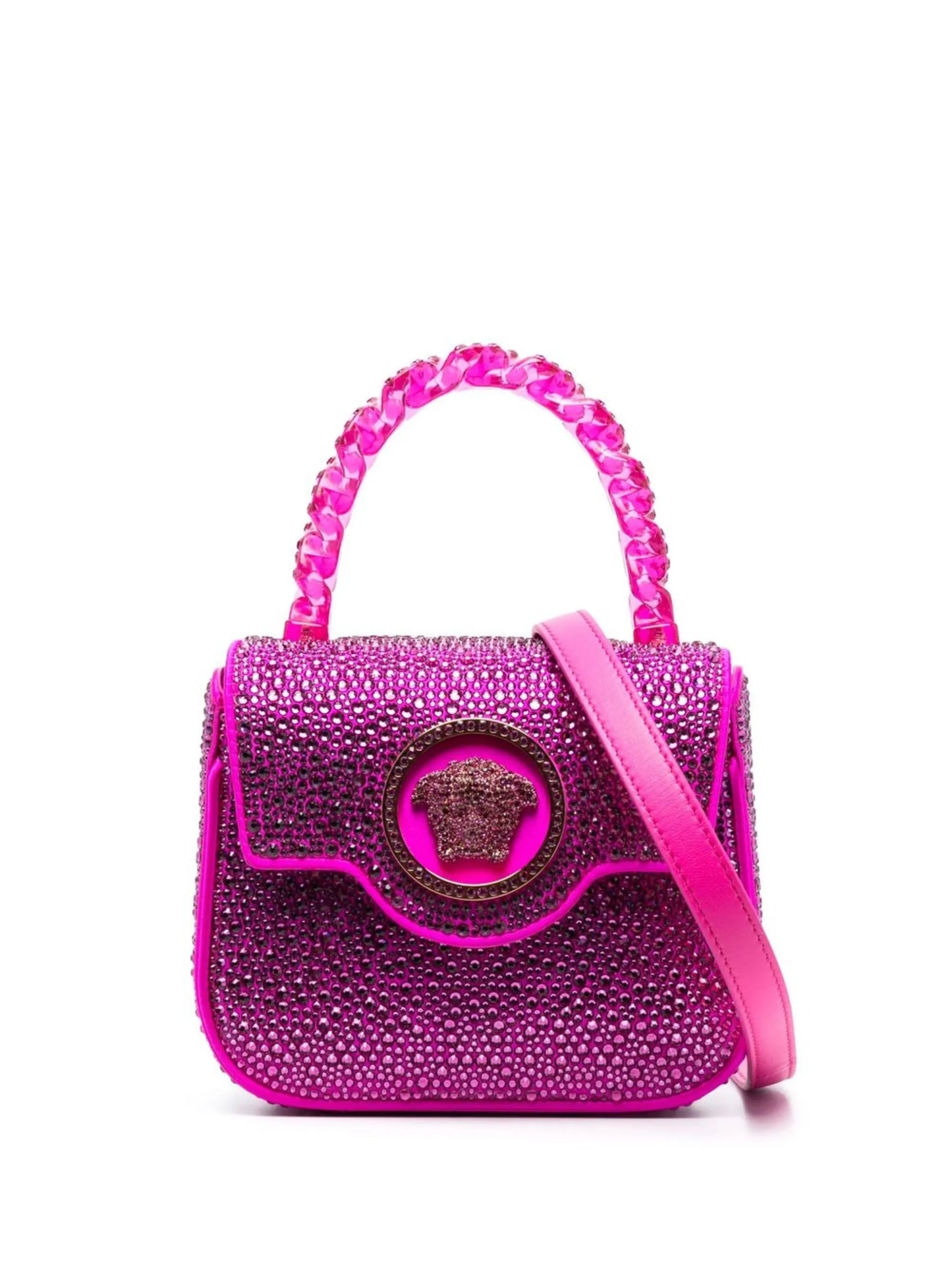 La Medusa crystal-embellished mini bag