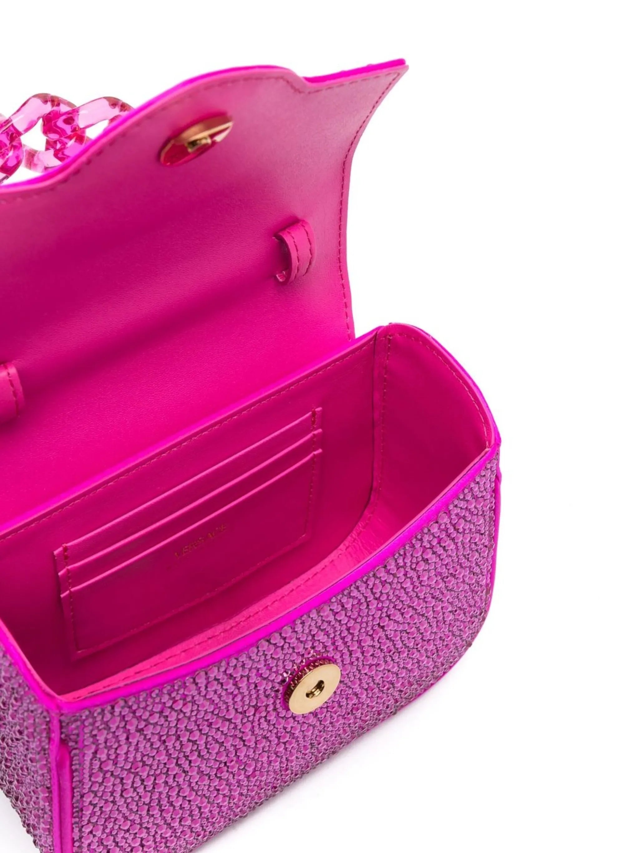La Medusa crystal-embellished mini bag