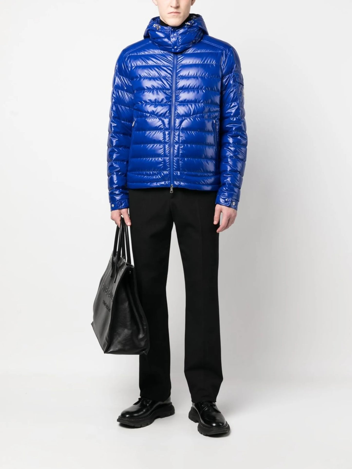 logo-patch padded down jacket