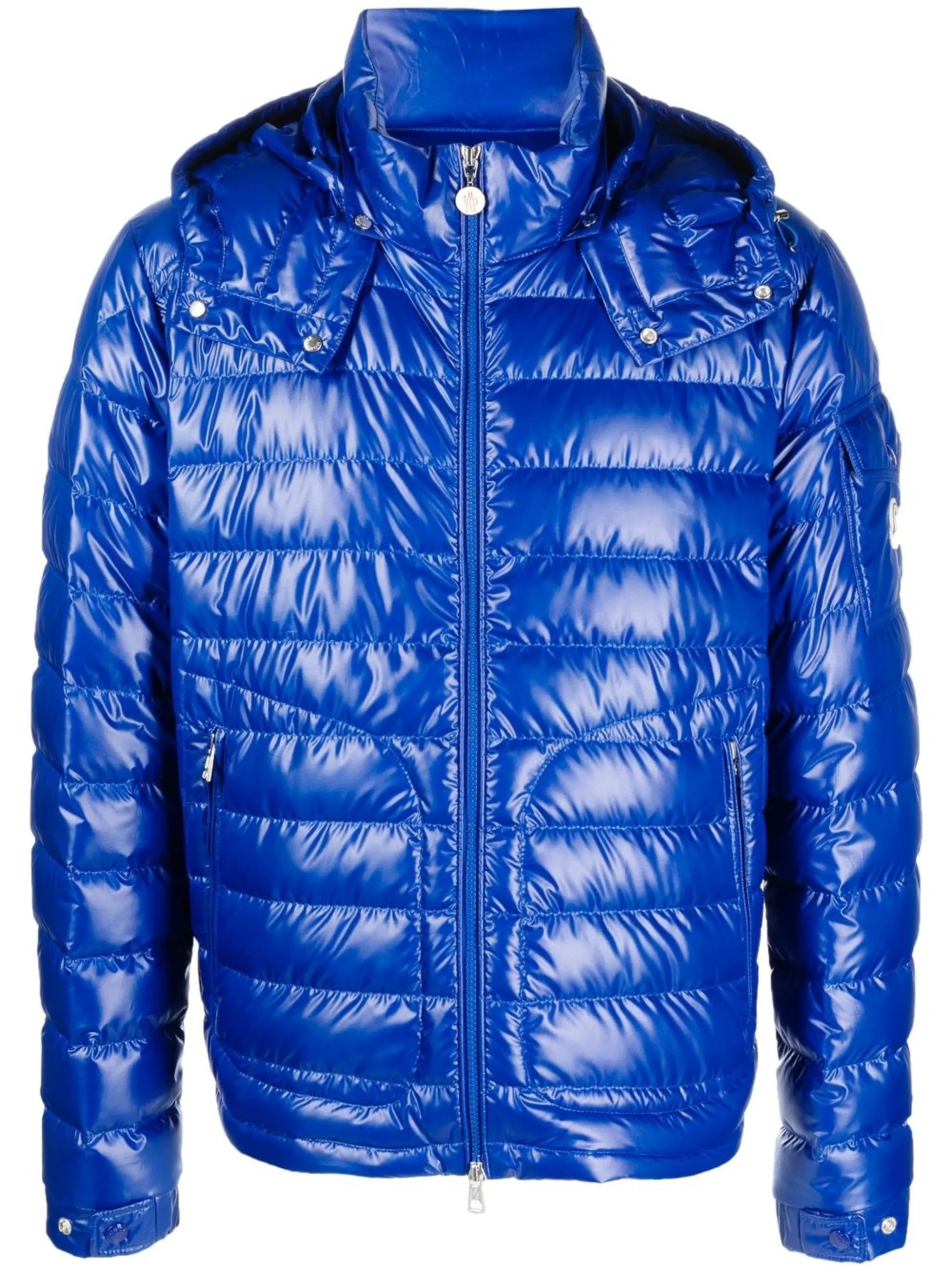 logo-patch padded down jacket