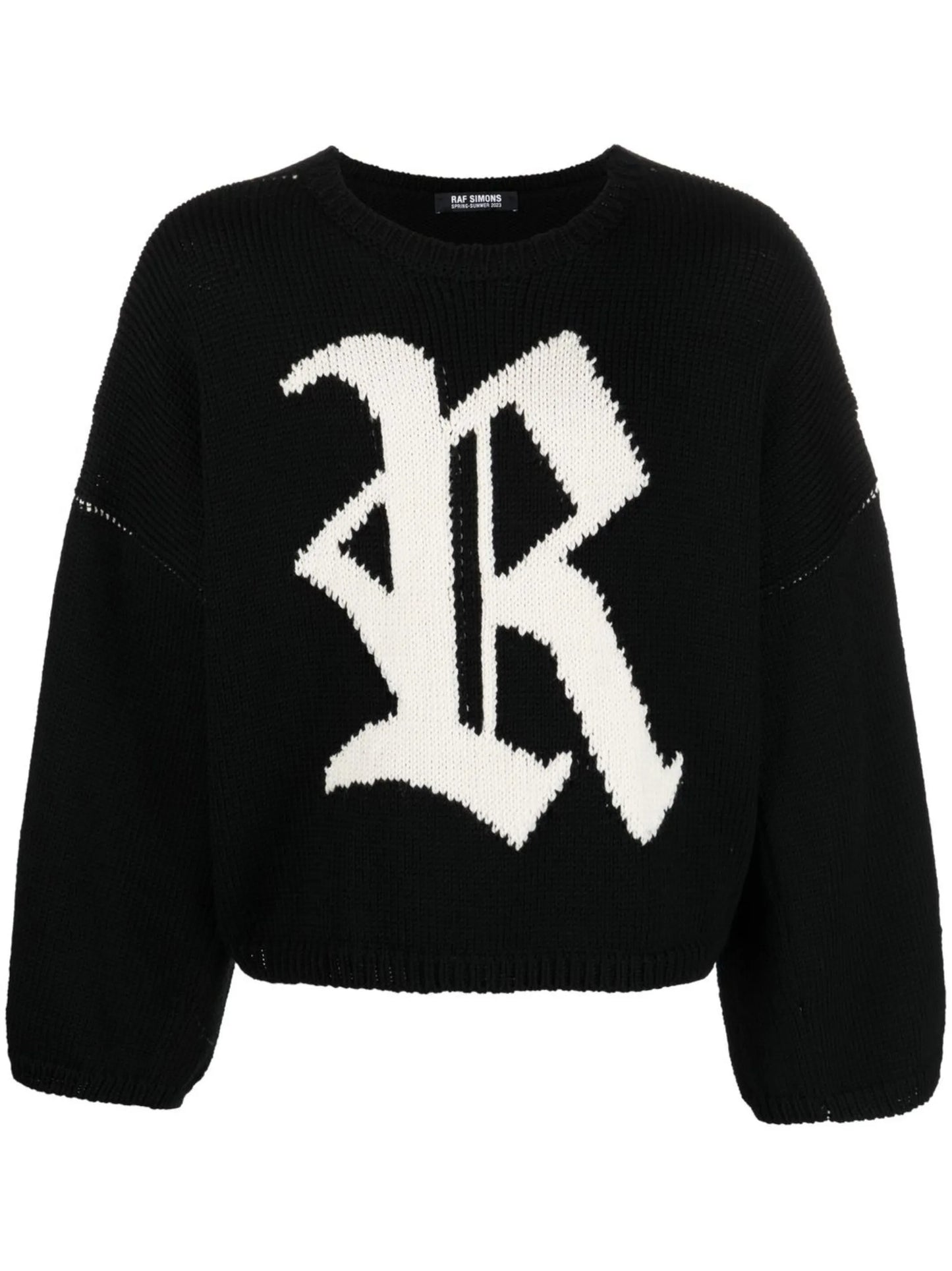 intarsia-knit long-sleeve jumper