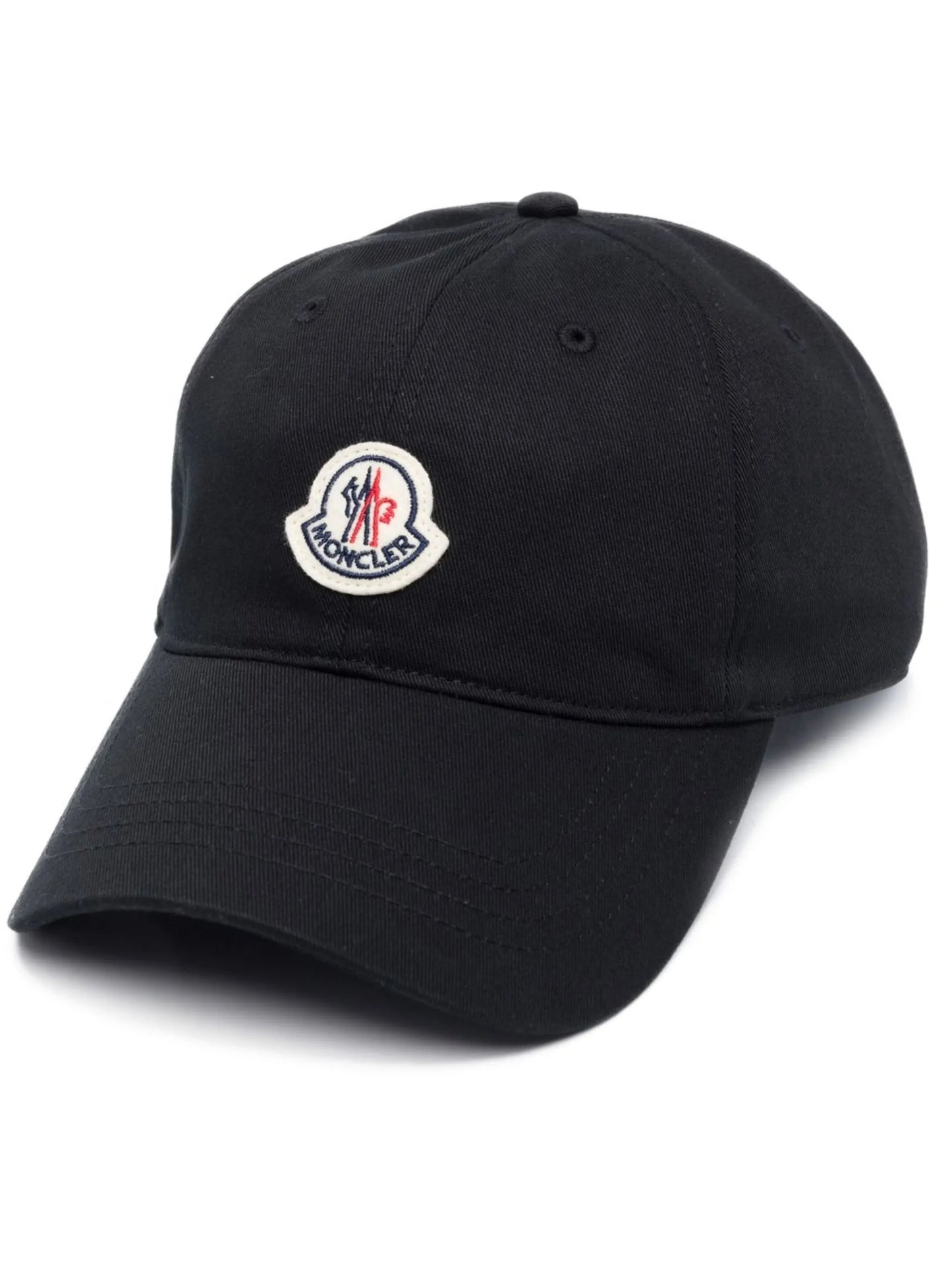Black Logo Patch Detail Baseball Cap