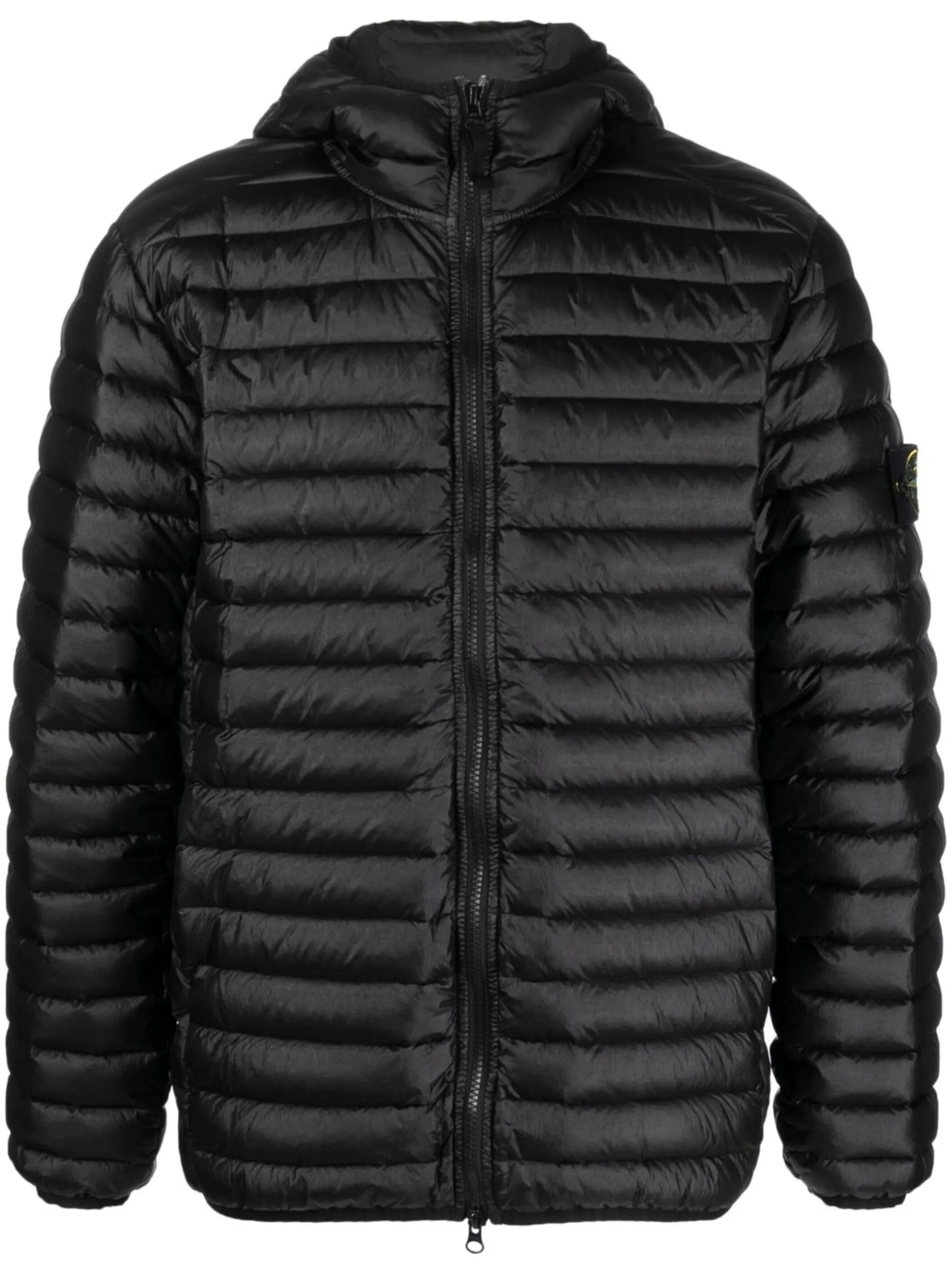 logo-patch padded down jacket
