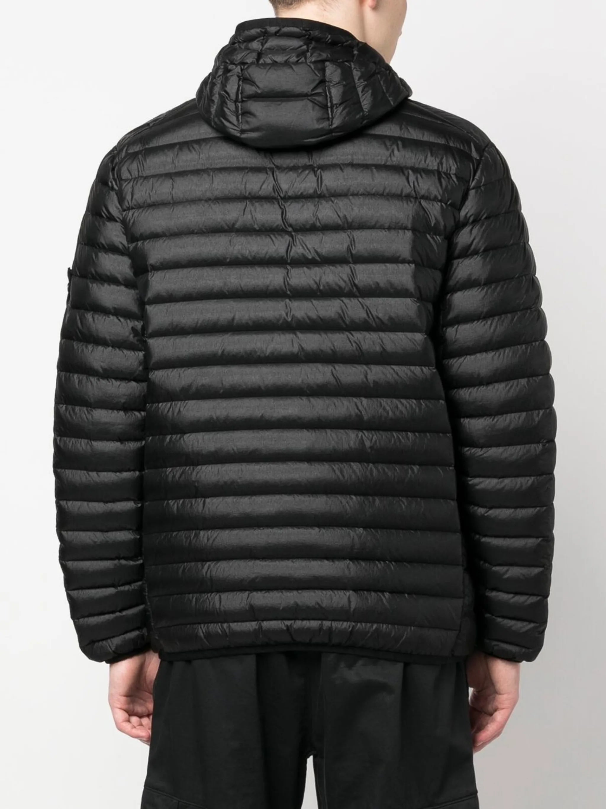 logo-patch padded down jacket