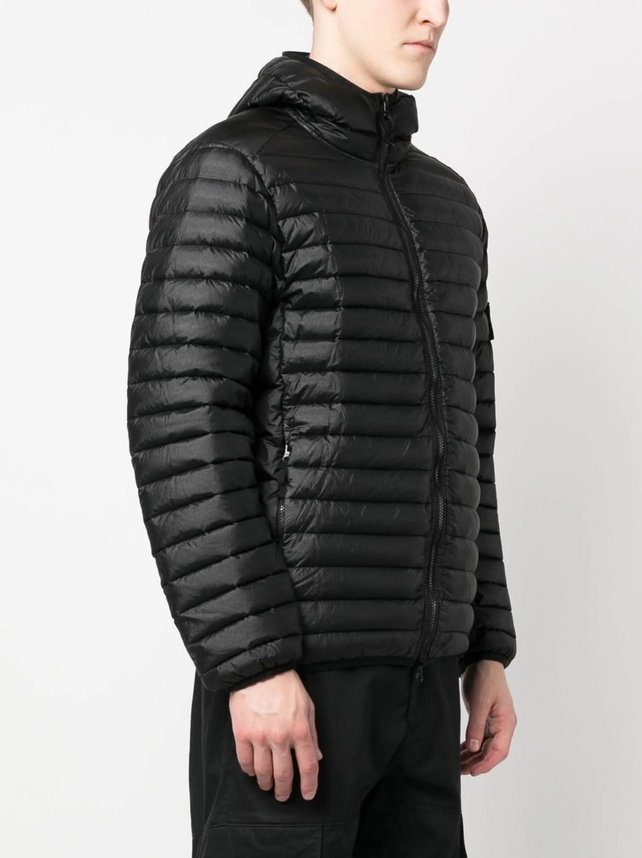 logo-patch padded down jacket