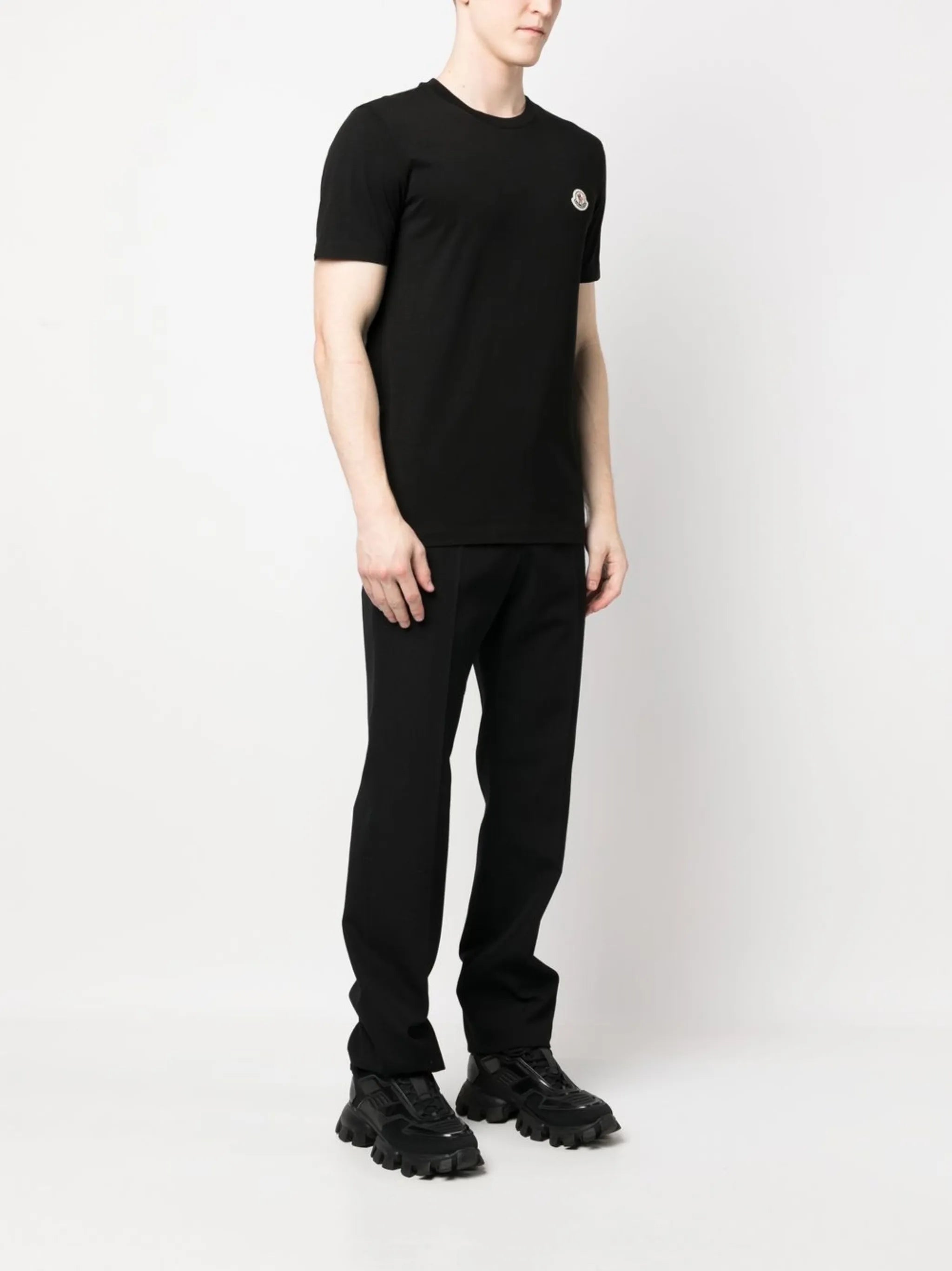 logo-patch cotton T-shirt (pack of 3)
