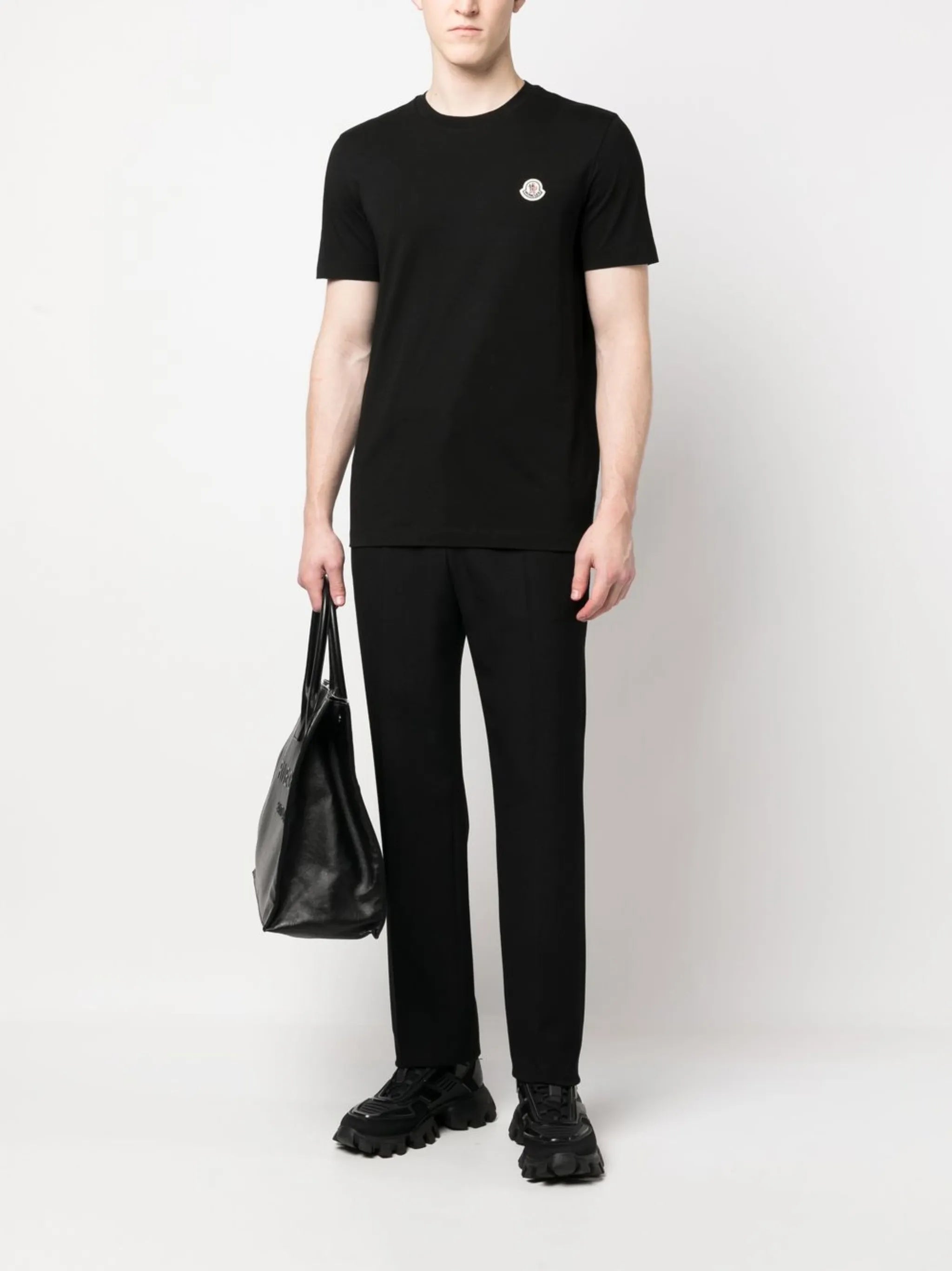 logo-patch cotton T-shirt (pack of 3)