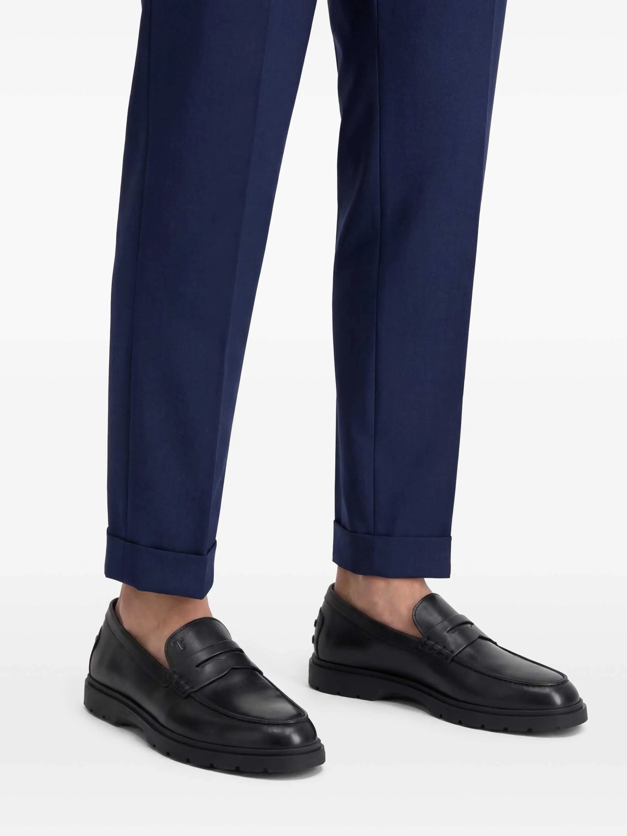 leather Penny loafers