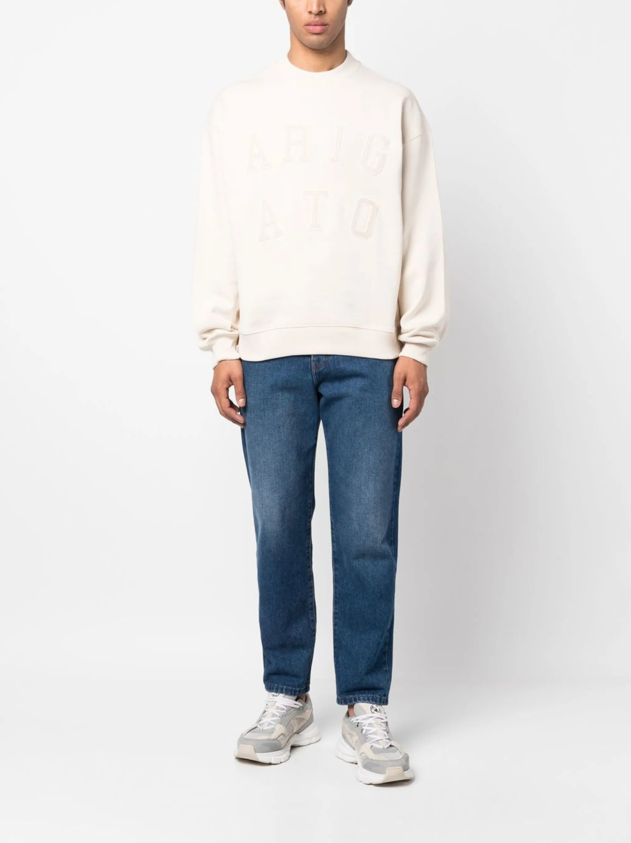 Legend logo-appliqué organic cotton T-shirt